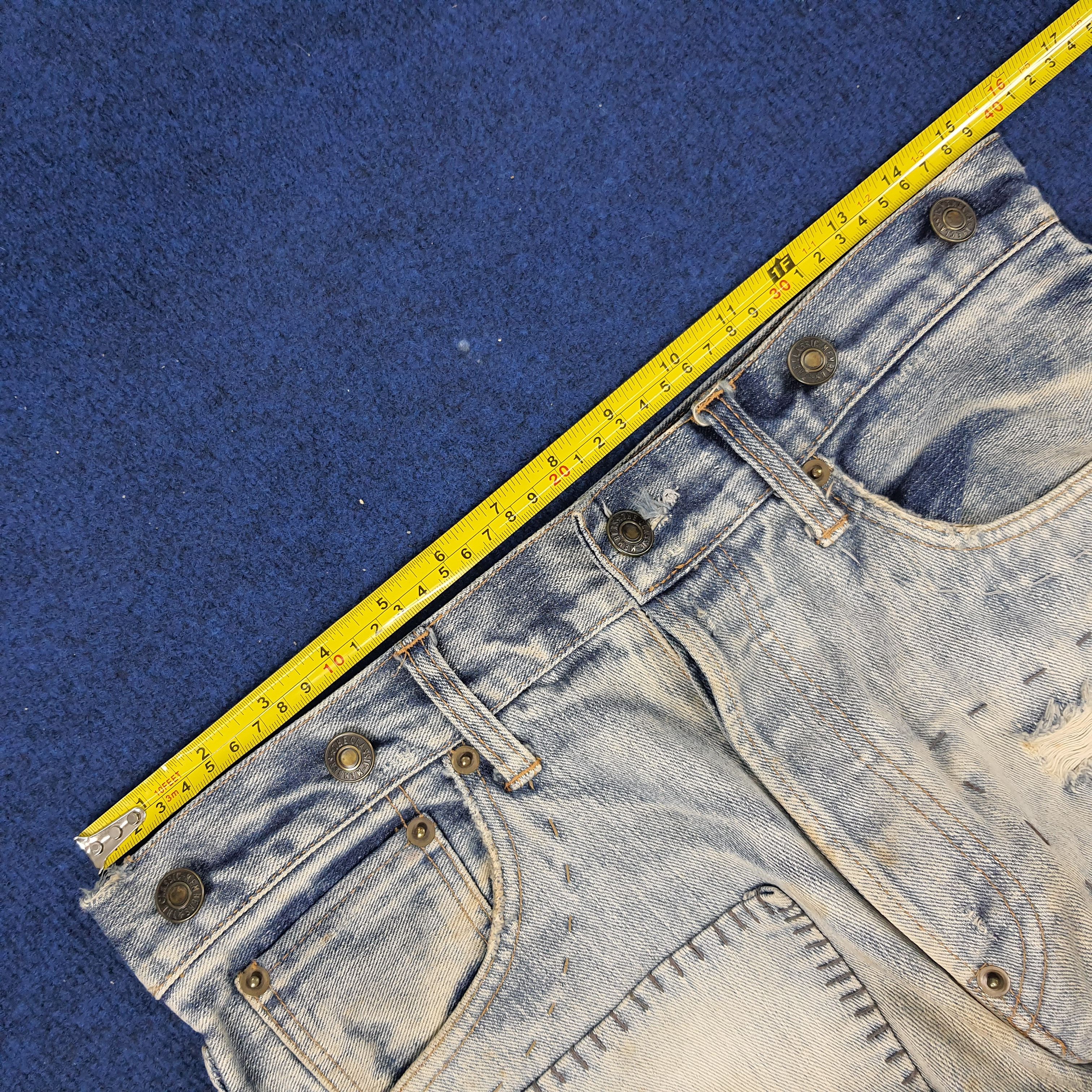 Designer × Satisfy × Vintage Vintage Satisfy Denim Rework Fashion Style Jeans Size US 30 / EU 46 - 11 Thumbnail