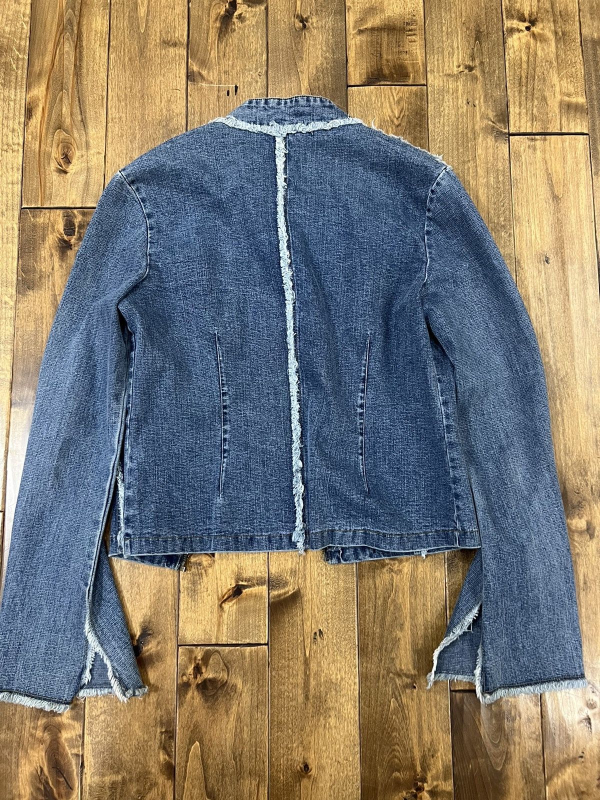 Japanese Brand Distressed cropped denim jacket Size US S / EU 44-46 / 1 - 9 Thumbnail
