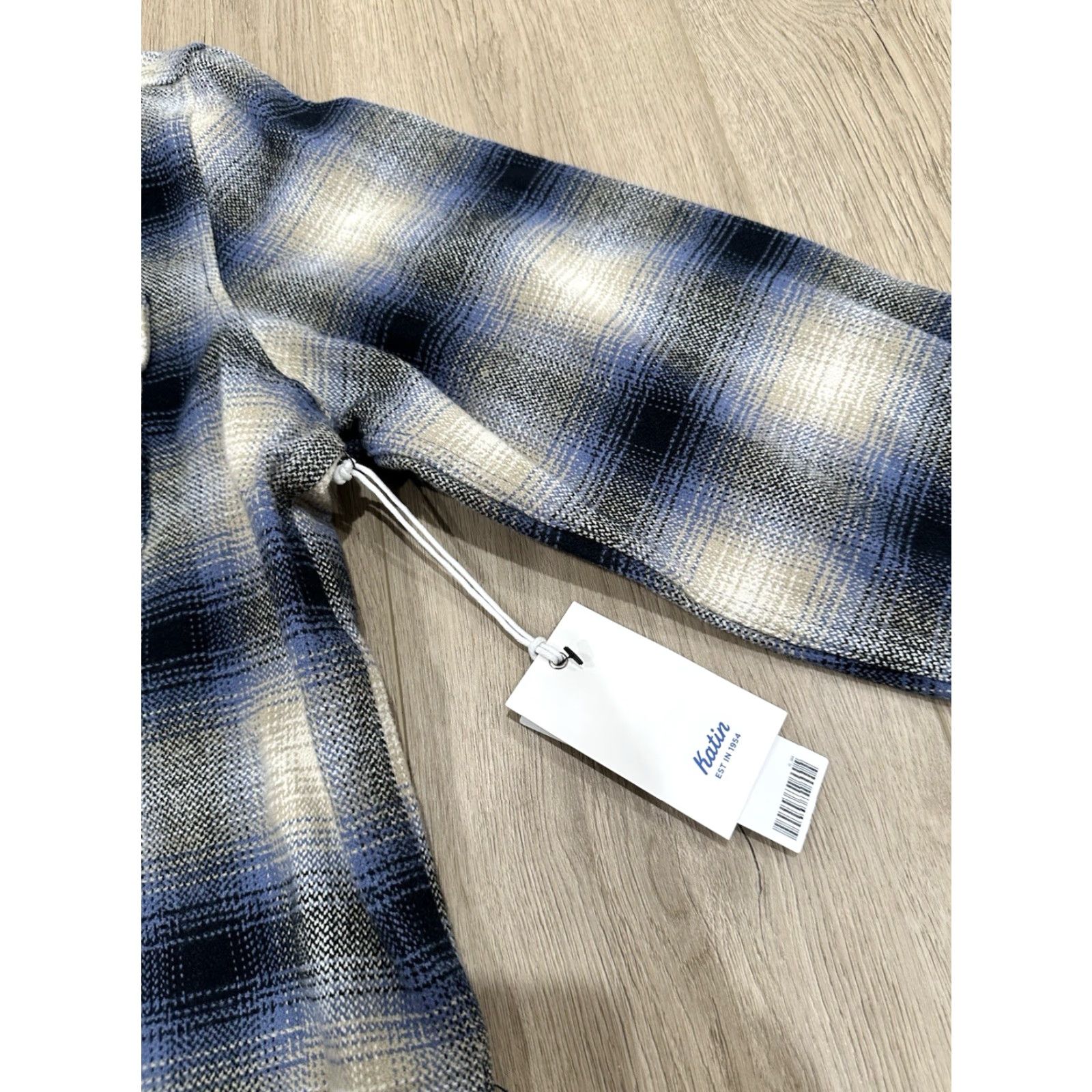 Katin NWT KATIN Shiloh Blue Heavy Weight Button Up Flannel Mens Large Size US L / EU 52-54 / 3 - 5 Thumbnail
