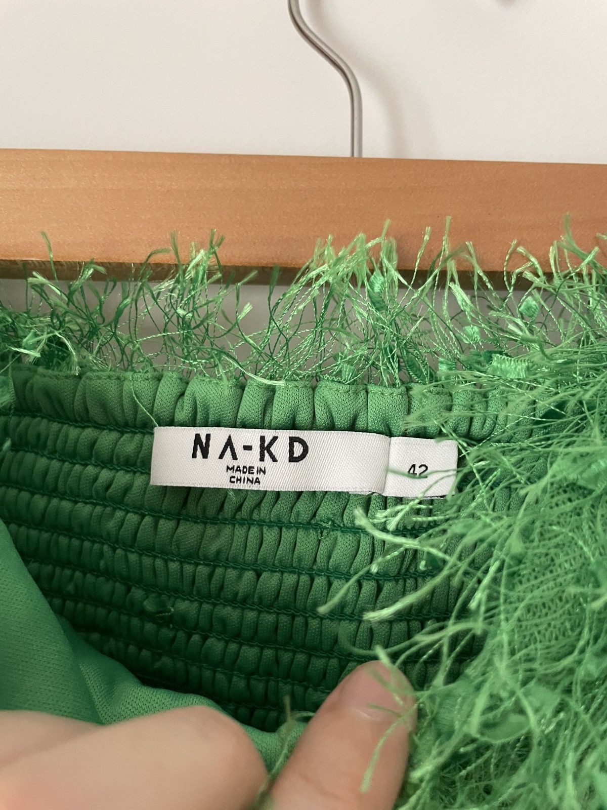 Naked & Famous NA-KD fluffy crop top Size XL / US 12-14 / IT 48-50 - 4 Thumbnail