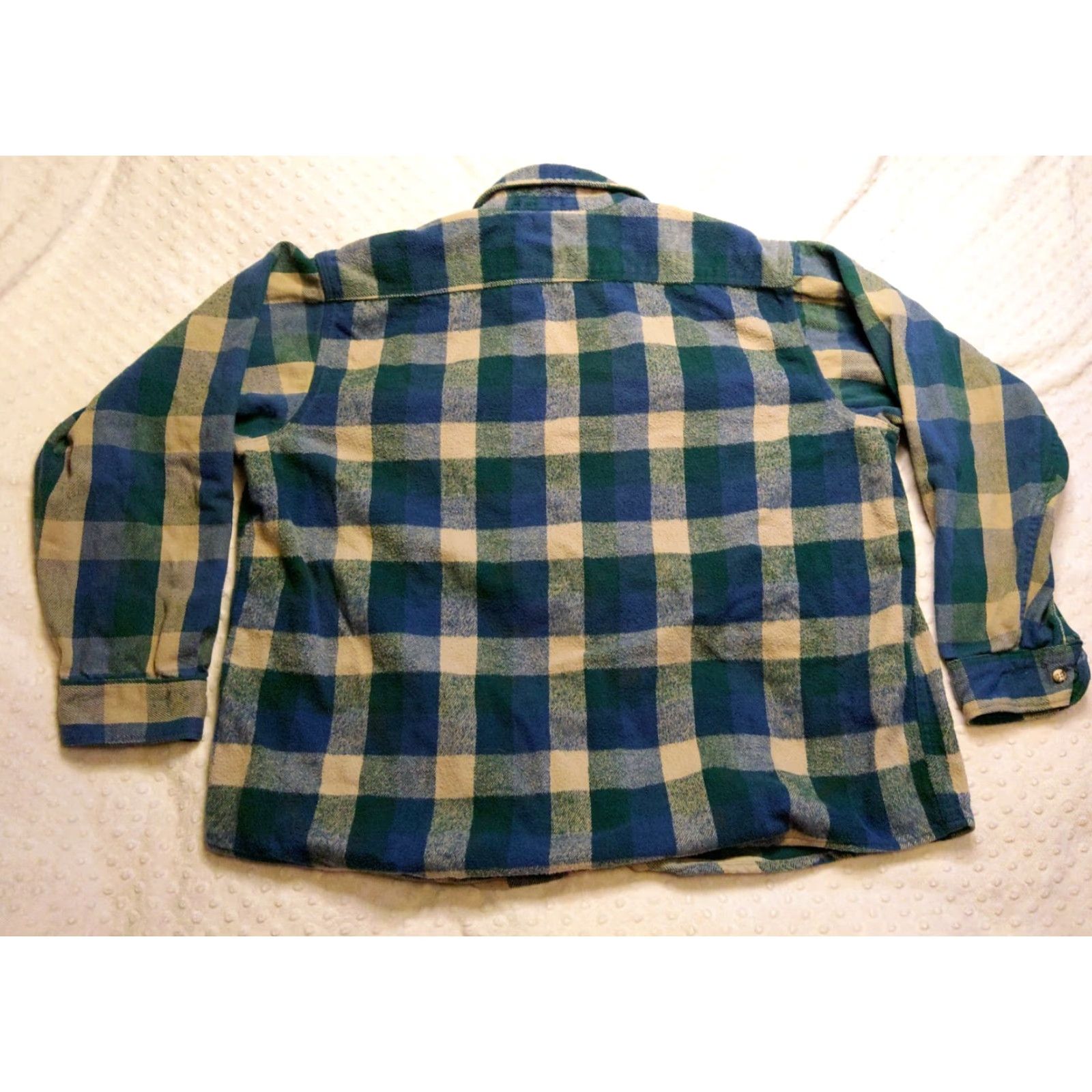 Vintage VINTAGE Five Brothers Jacket Mens 3XL Blue Green Plaid Heavy Flannel Workwear USA Made Jacket Size US XXL / EU 58 / 5 - 7 Thumbnail