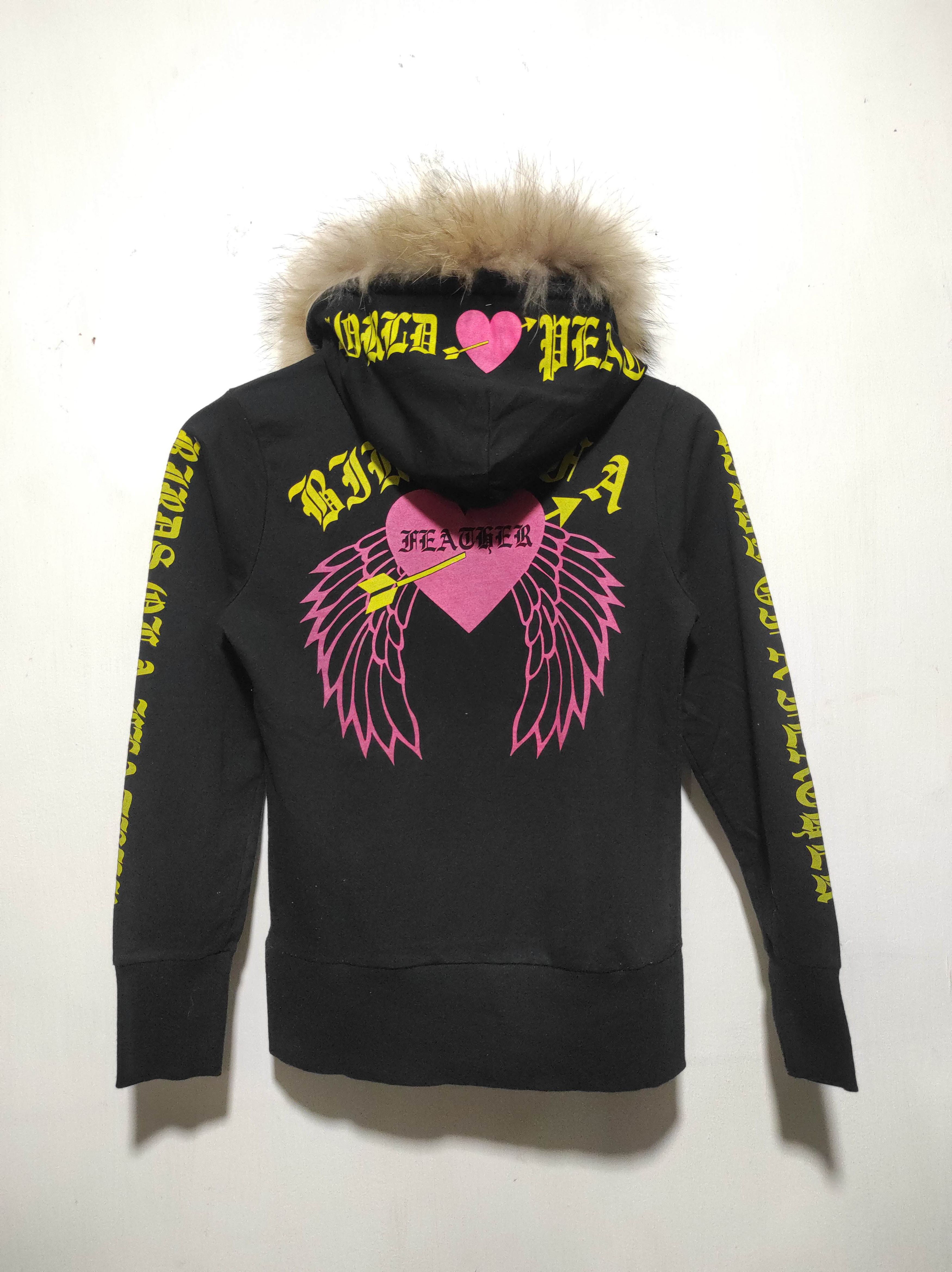 Hysteric Glamour Black Love Cross Fur Hoodie i6w9 LBG style Size US XXS / EU 40 - 14 Thumbnail