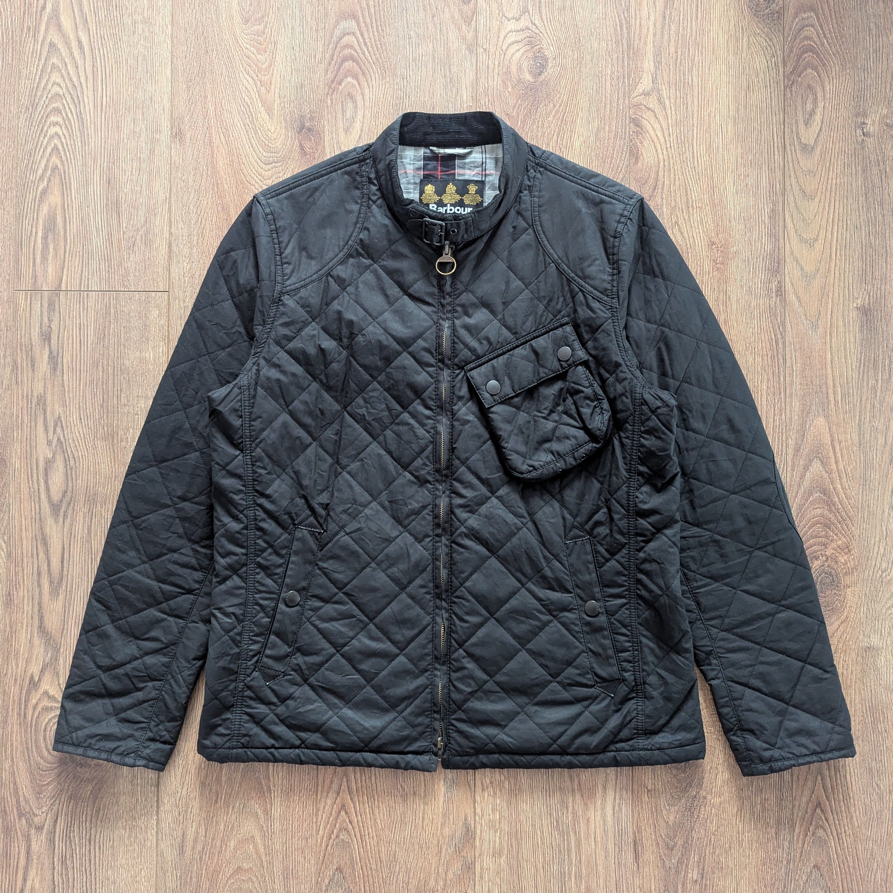 Barbour Barbour SMU Bonner Wax Jacket Size L Black Waxed Cotton Size US L / EU 52-54 / 3 - 19 Thumbnail