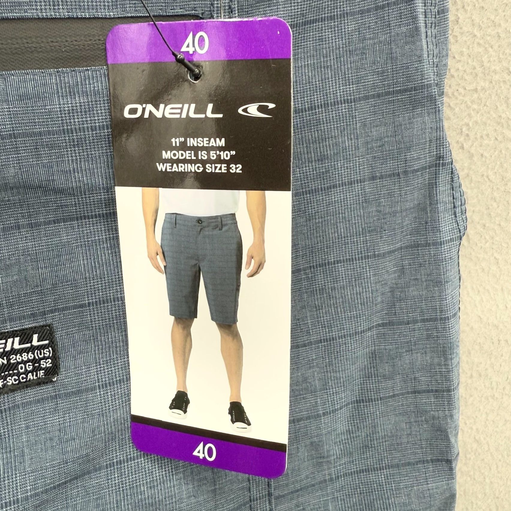 O'Neill O'Neill Crossover Shorts Mens 40 Dark Navy Quick Dry Stretch Pocket NWT Outdoor Cargo 11" Inseam Mens Blue NWT Size US 40 / EU 56 - 3 Thumbnail