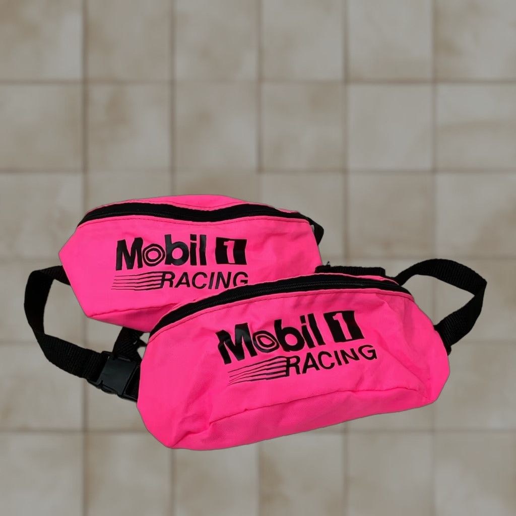 Pinko VINTAGE Mobil 1 Racing Pink Fanny Pack Belt Bag 90s 80s | Grailed