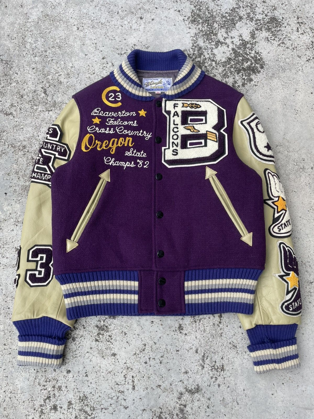 Whitesville Vintage Whitesville "Beaverton Falcons" Varsity Jacket Size US M / EU 48-50 / 2 - 7 Thumbnail