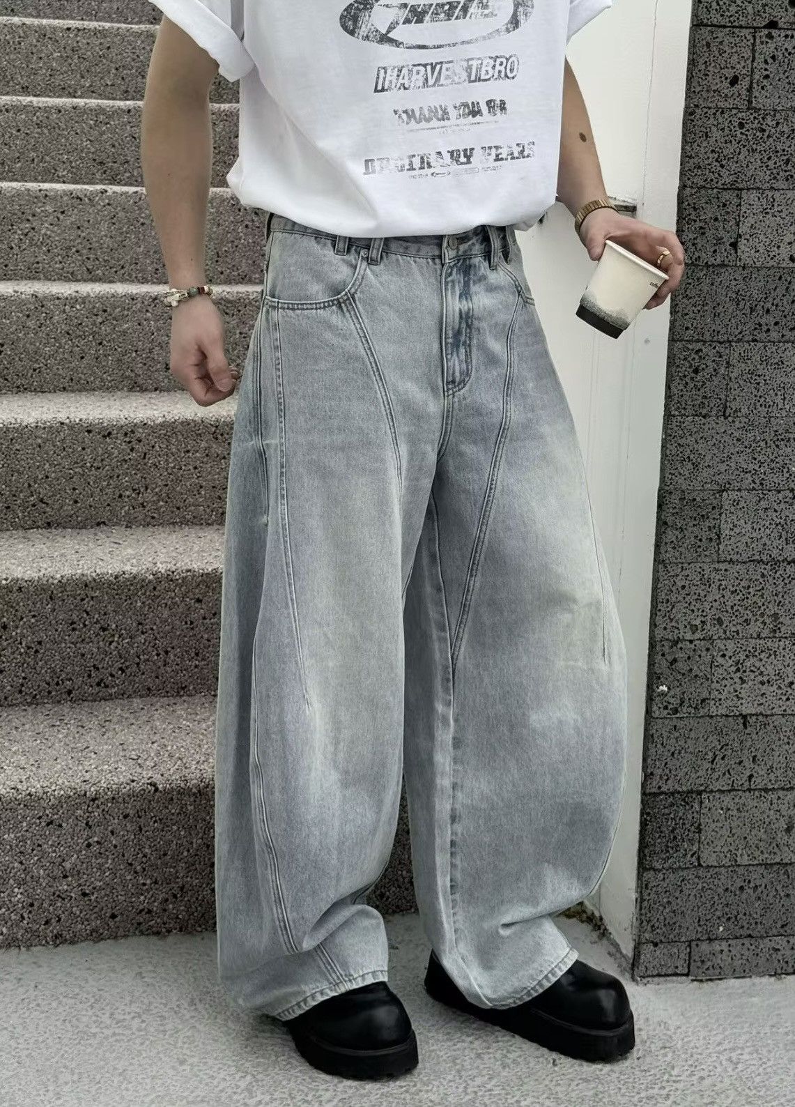 Other Grey OEM distressed denims Size US 30 / EU 46 - 3 Thumbnail