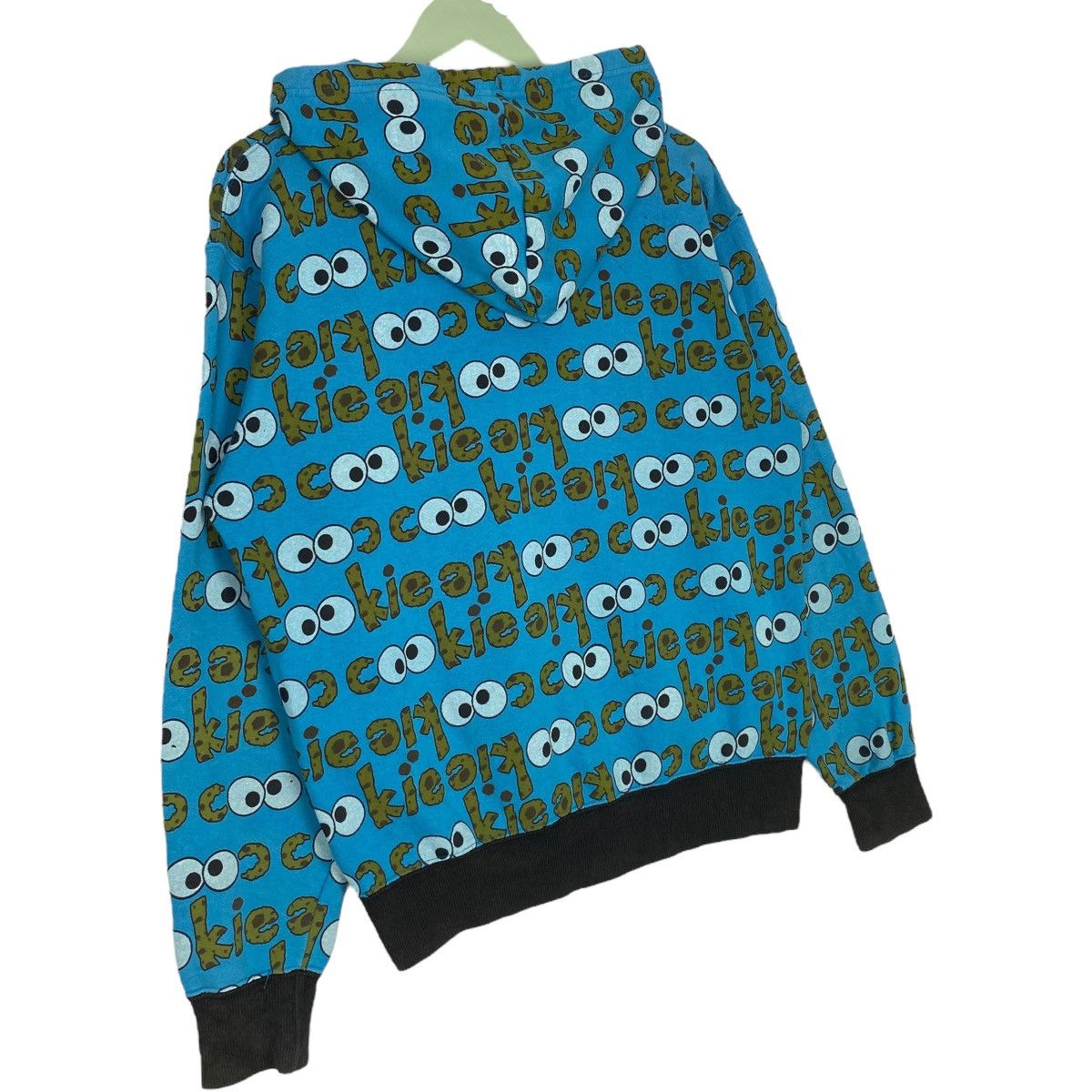 Vintage Vintage Cookie Monster Full Zip Hoodie Sweater Blue Size M Size M / US 6-8 / IT 42-44 - 9 Thumbnail