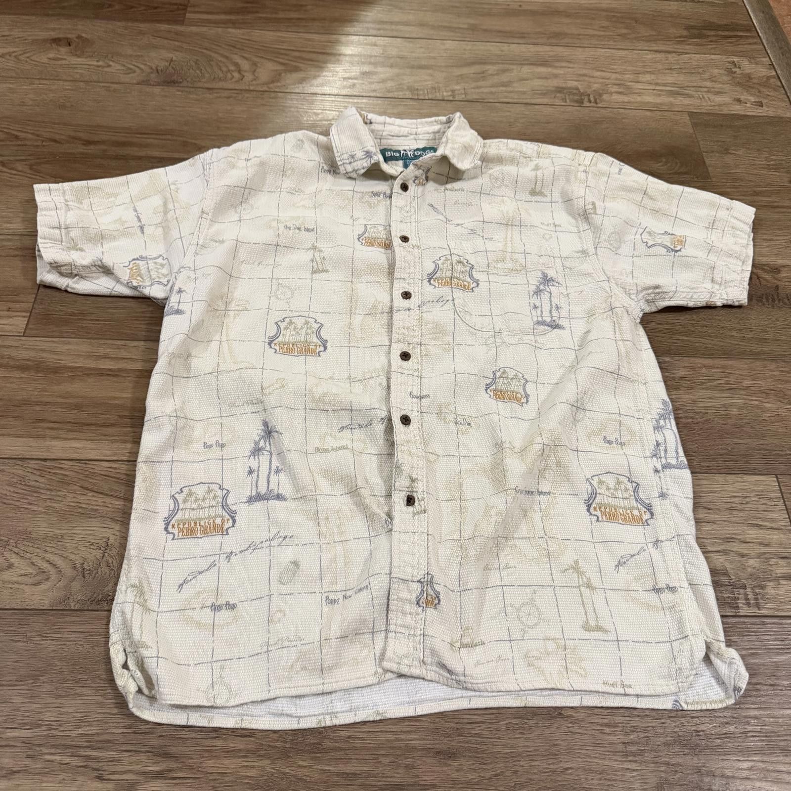 Big Dogs Vintage Y2K Big Dogs Tropical Hawaiian Button Shirt Size US M / EU 48-50 / 2 - 1 Thumbnail