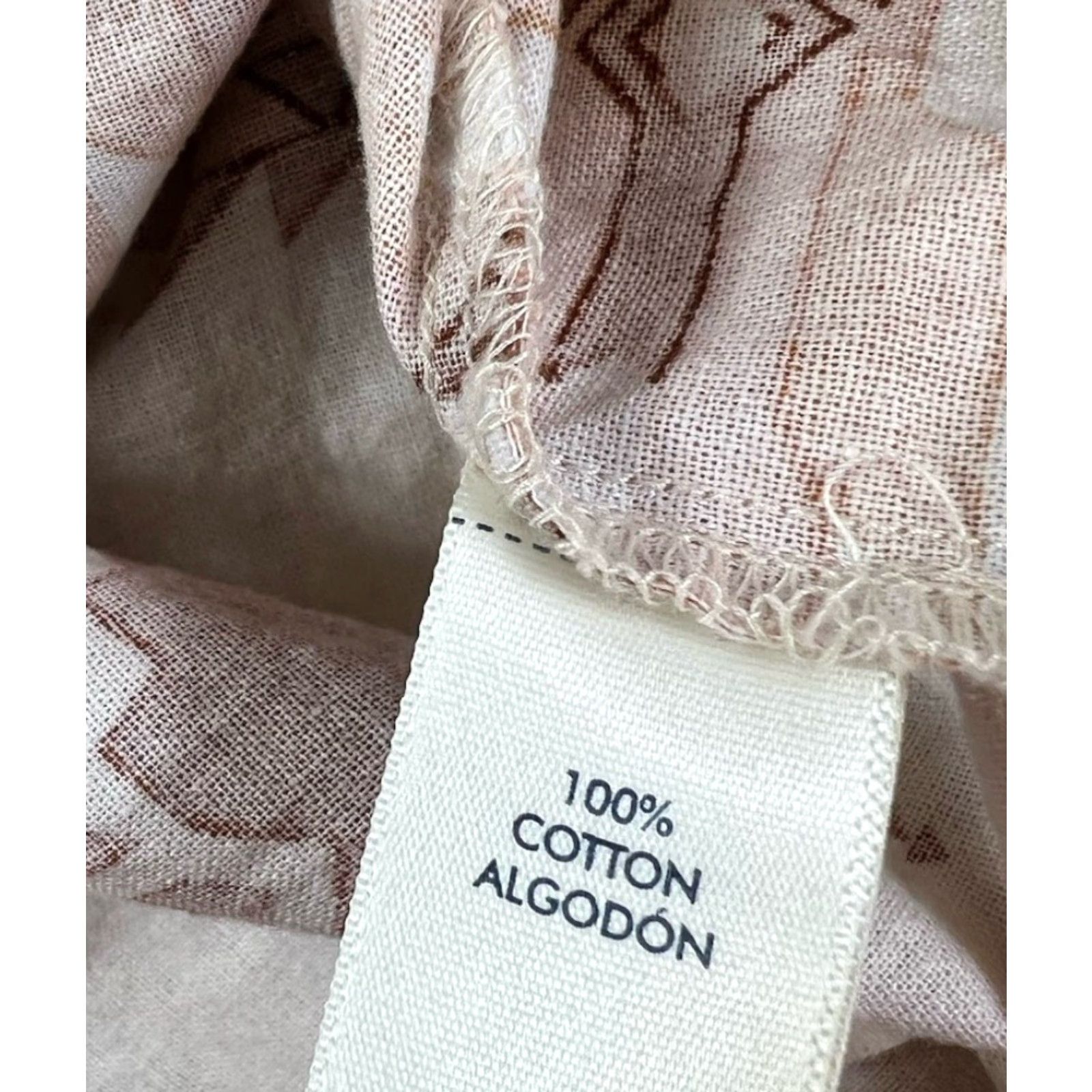 BKE BKE Shirt Women’s Aztec Washed Cream Rust Button Frayed Hem Size S Long Sleeve Ivory Color Button-Up 100% Cotton Highway? Size S / US 4 / IT 40 - 7 Thumbnail