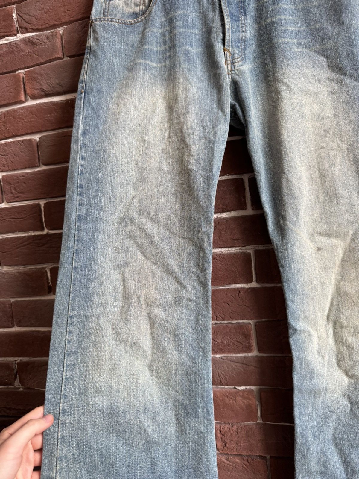 Diesel Vintage Y2k Rare Diesel Mud Wash Flared Jeans Pant Hype 32 Size US 32 / EU 48 - 3 Thumbnail