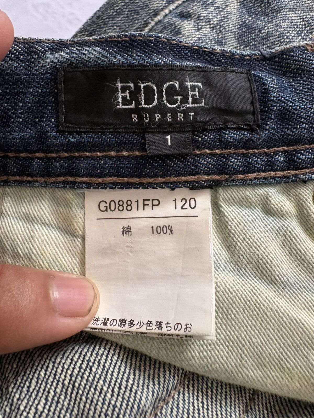 If Six Was Nine EDGE DIFFERENCE SLIM FIT BLEACH JEANS Size US 29 - 7 Thumbnail