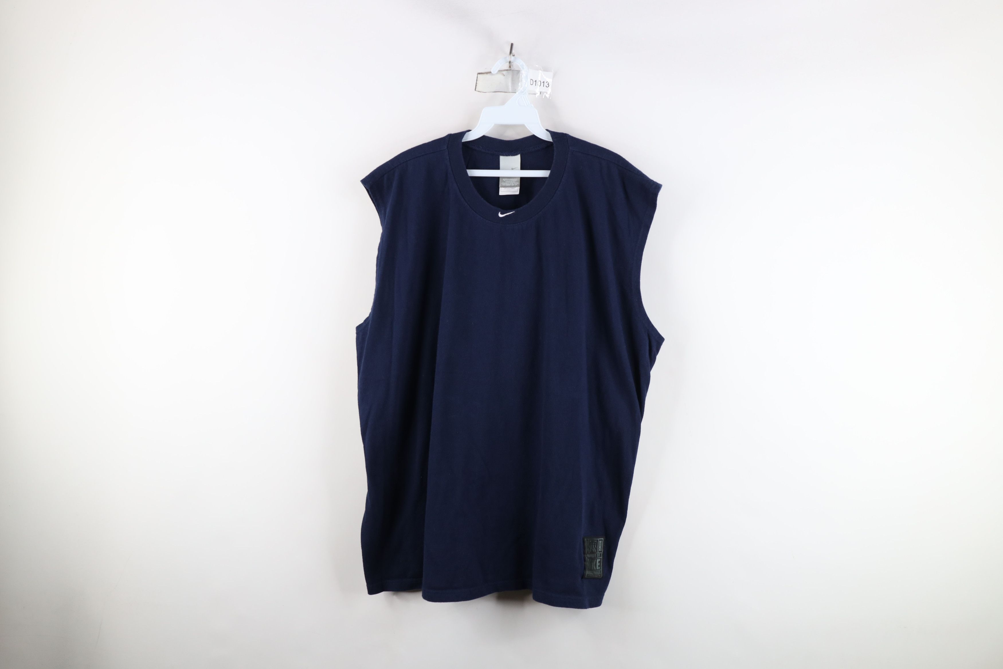 Nike × Vintage Vintage 90s Nike Basketball Center Swoosh Sleeveless T-Shirt Size US XL / EU 56 / 4 - 1 Thumbnail