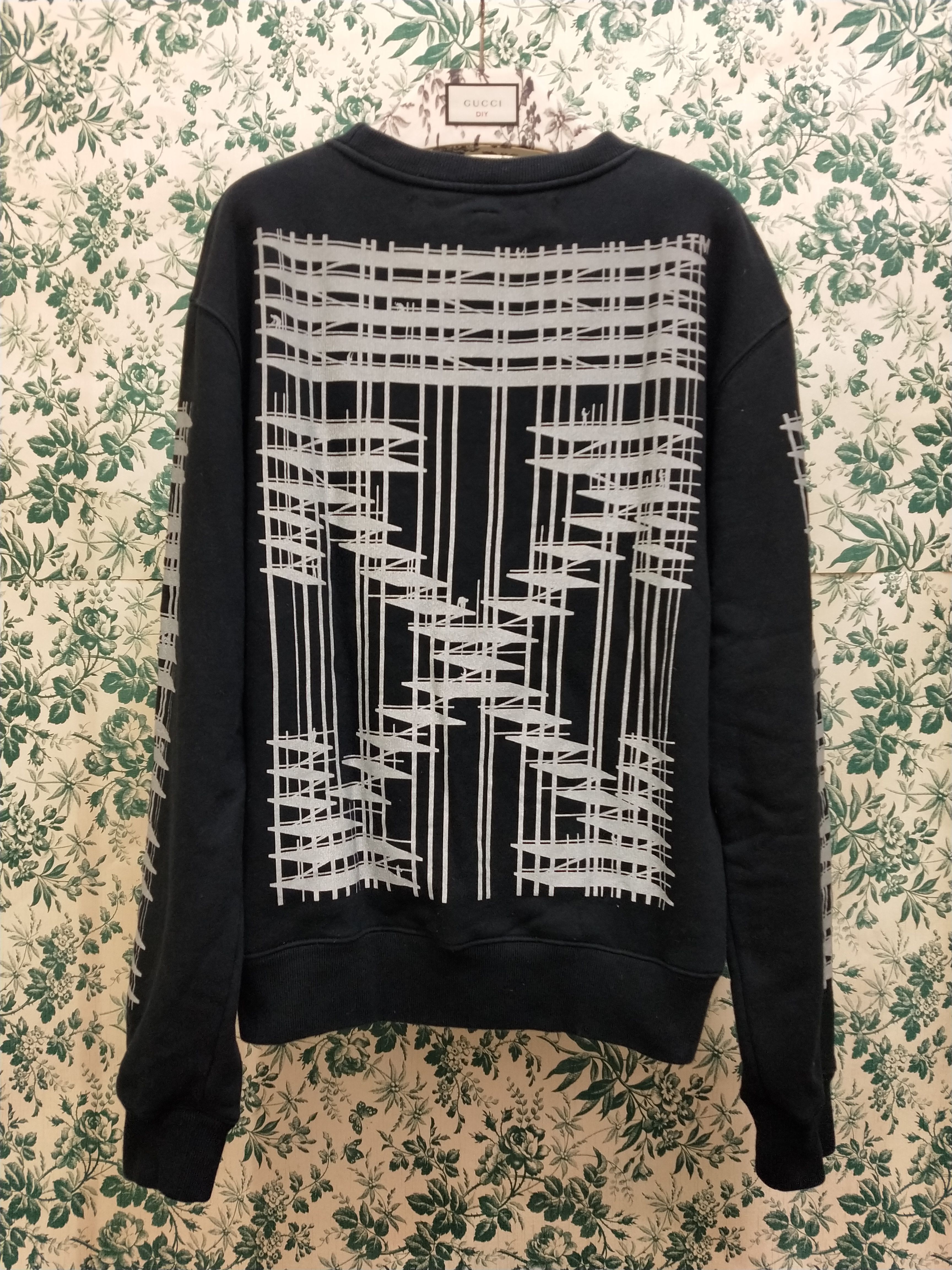 Pre-owned Off-white Scaffold Arrow Sweatshirt In Black