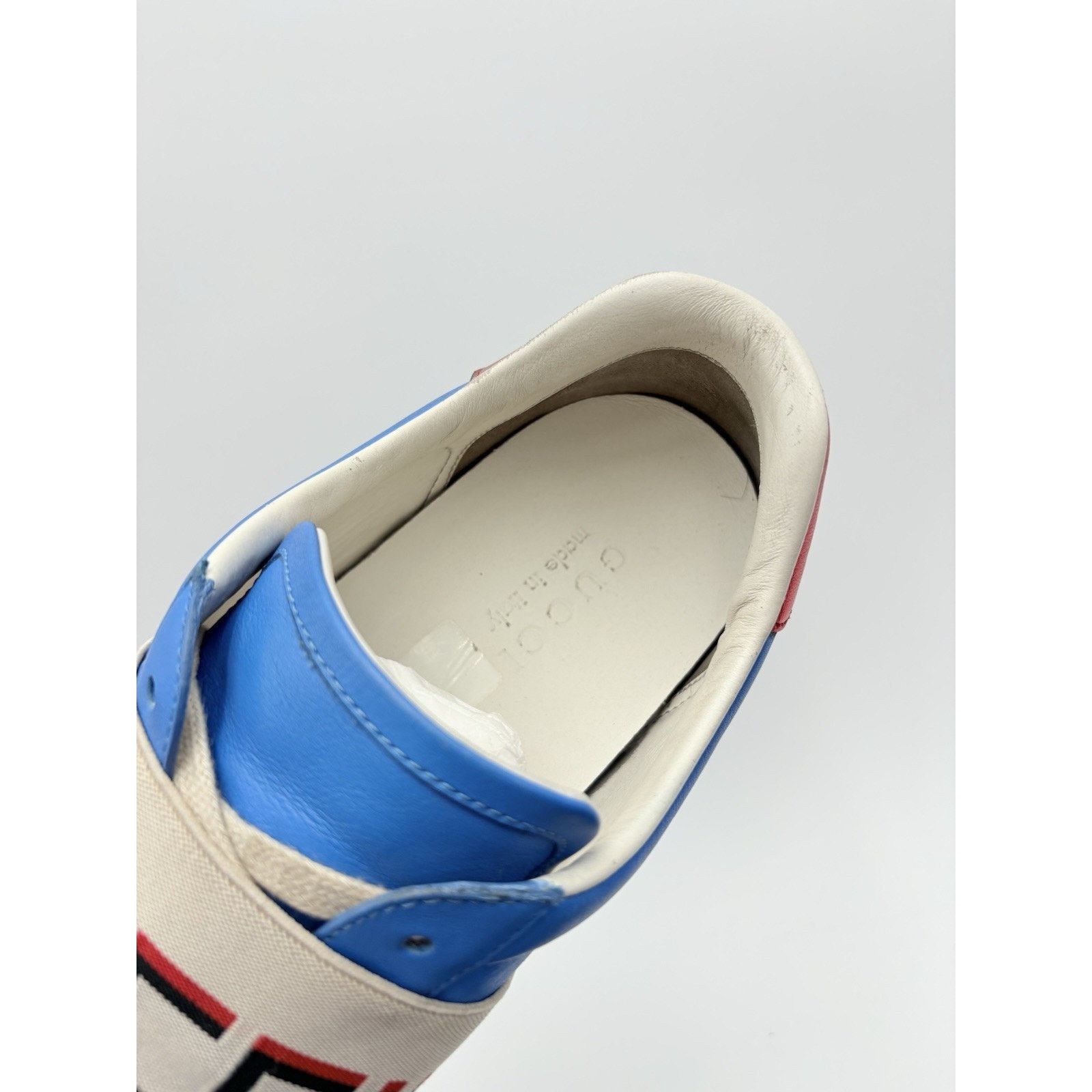 Gucci Gucci Ace Stripe Leather ' Blue ' | GOOD CONDITION! Size US 7.5 / EU 40-41 - 6 Thumbnail