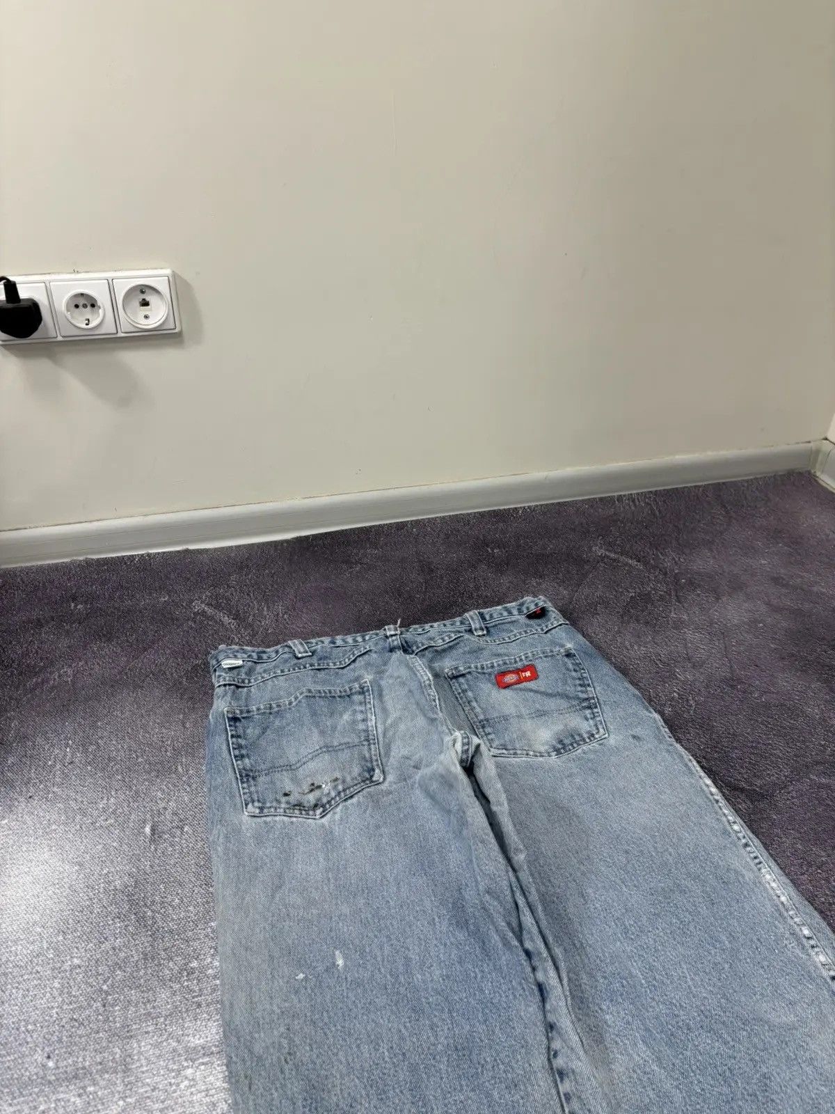 Dickies × Vintage Vintage 90s Dickies Flame Resistant USA Denim Baggy Jeans Size US 36 / EU 52 - 4 Thumbnail
