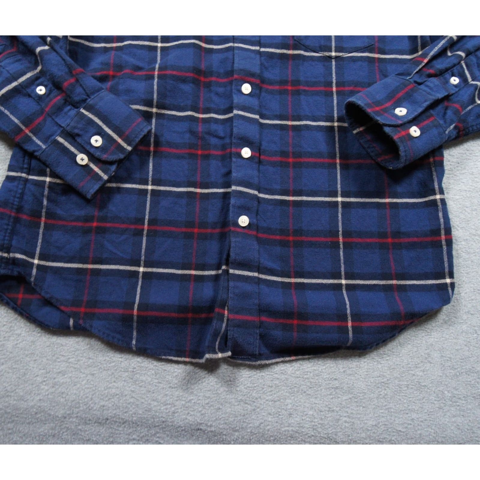 UNTUCKit UNTUCKit Shirt Mens Medium Blue Button Up Flannel Long Sleeve Plaid Andes Size US M / EU 48-50 / 2 - 3 Thumbnail