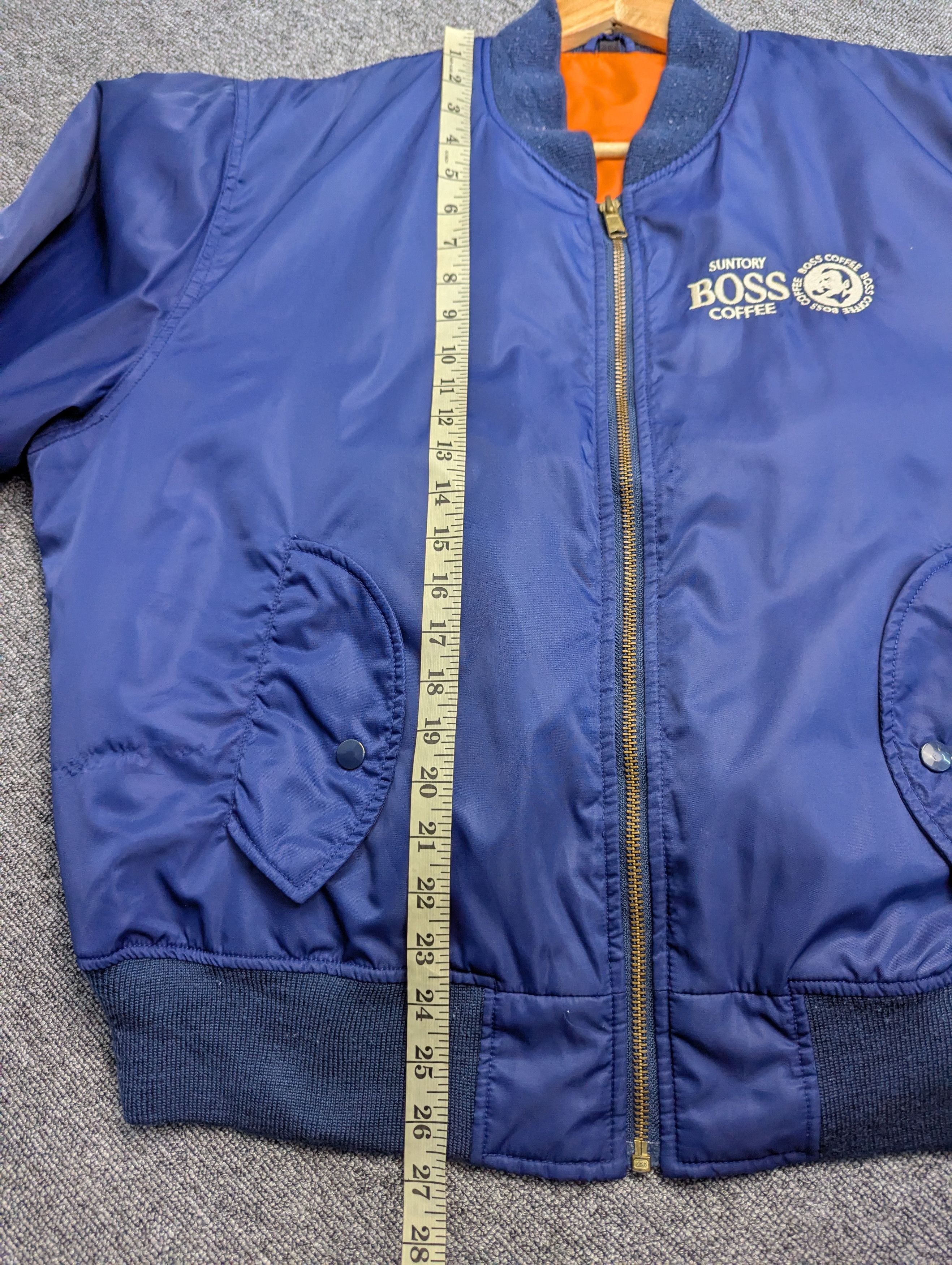 Japanese Brand Vintage 90s Suntory Coffee Boss Bomber Flight Jacket Size US L / EU 52-54 / 3 - 18 Thumbnail