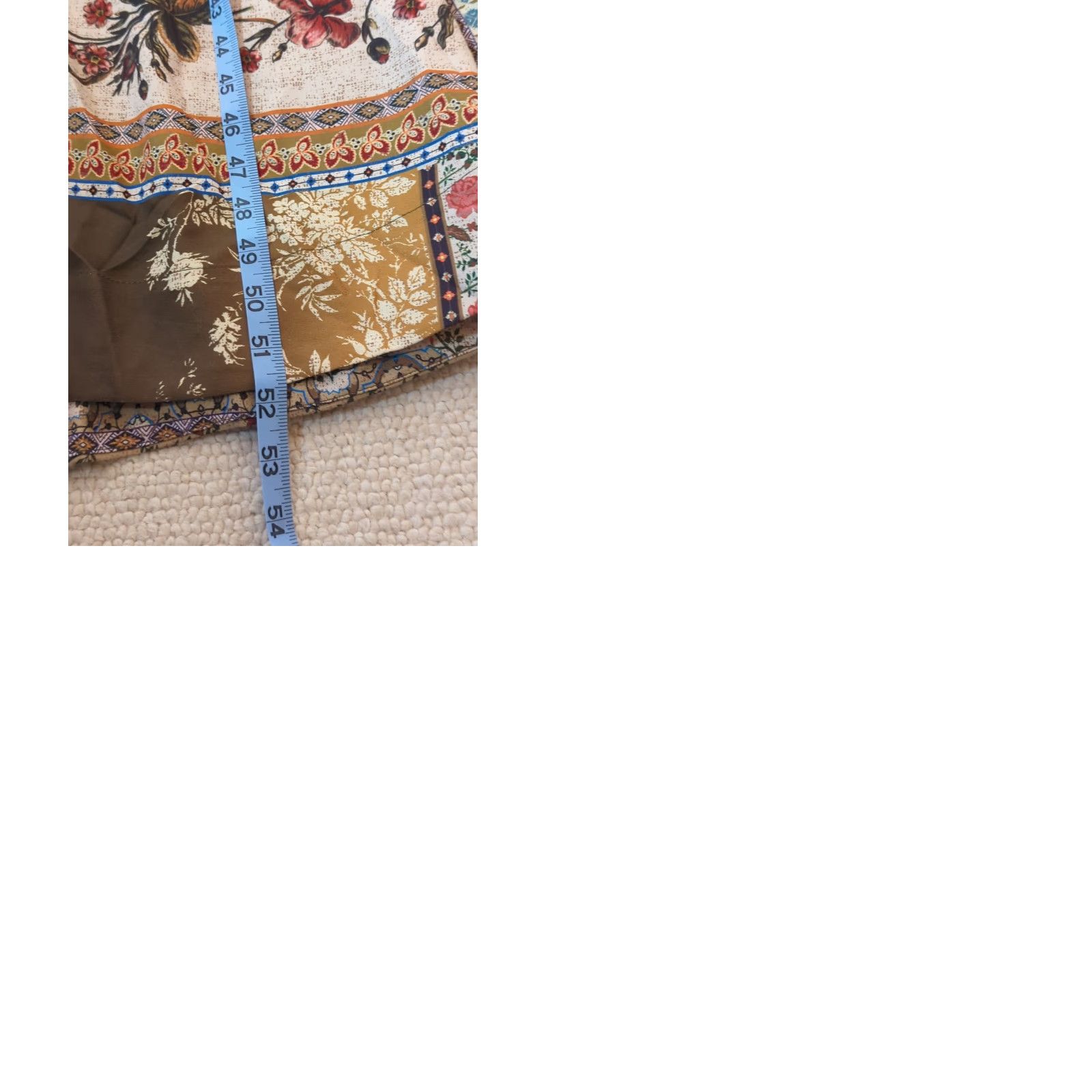 Halo Talisman Halo Maxi Boho Long Sleeve Dress S Button Front V-Neck Multicolor Patchwork Puff Sleeve Fruits? (Note: placeholder) Size S / US 4 / IT 40 - 10 Thumbnail