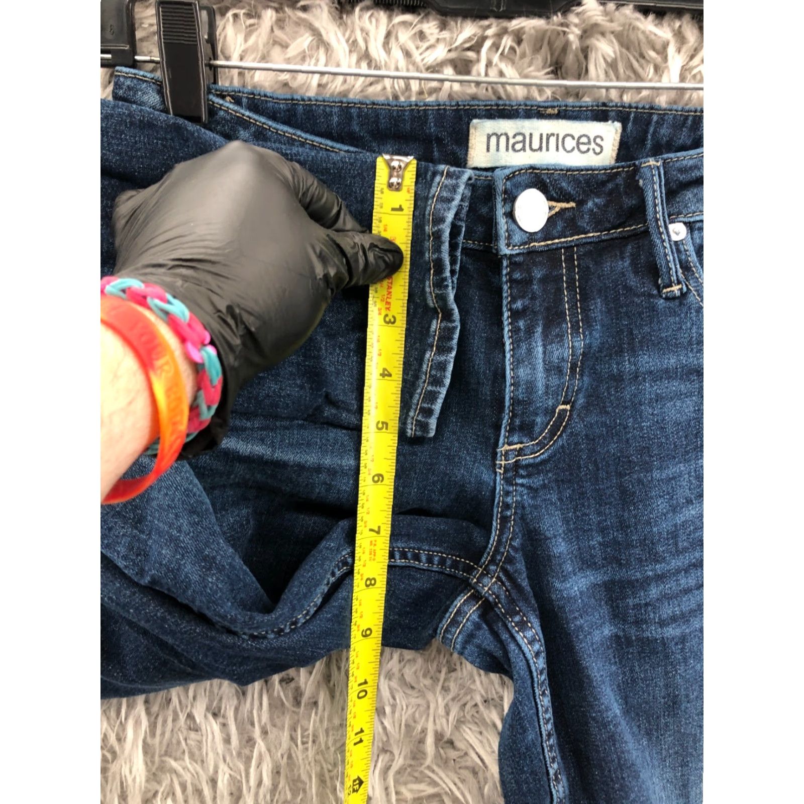 Vintage Maurices Jeans Skinny Maurices Denim Blue 26 Womens Regular Jeans 26 Blue Medium Wash Pocket 5-Pocket Rise Low Velvet? Size 26" / US 2 / IT 38 - 4 Thumbnail