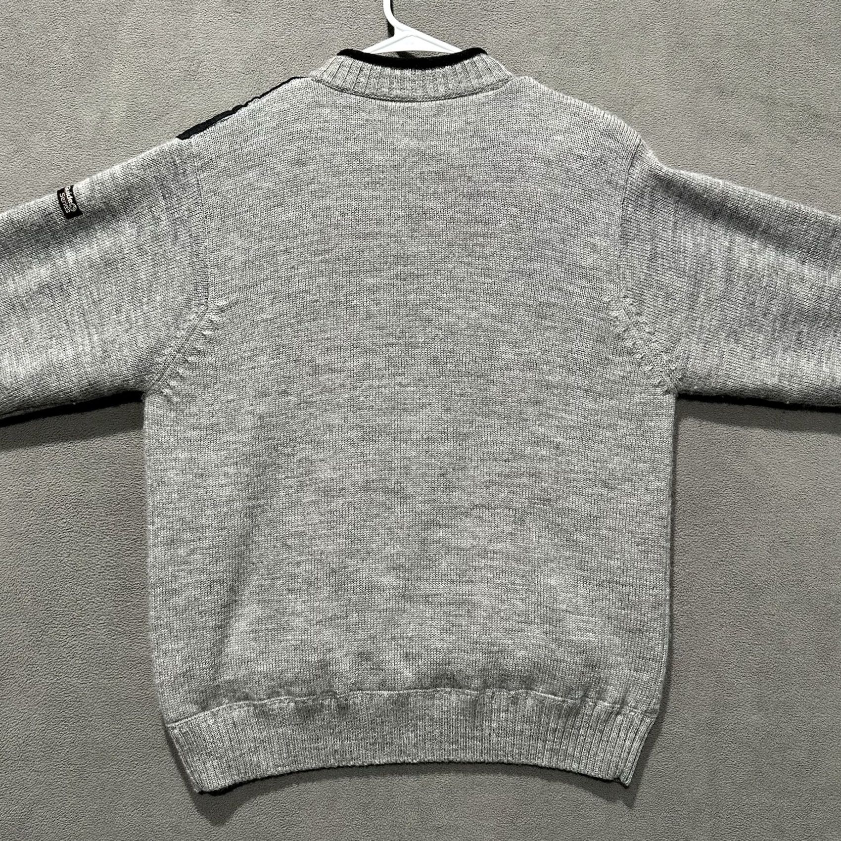Vintage Guide Series Sweater Mens M Gray Wool Half Zip Quilted Shooting Shoulder Patch Size US M / EU 48-50 / 2 - 2 Thumbnail