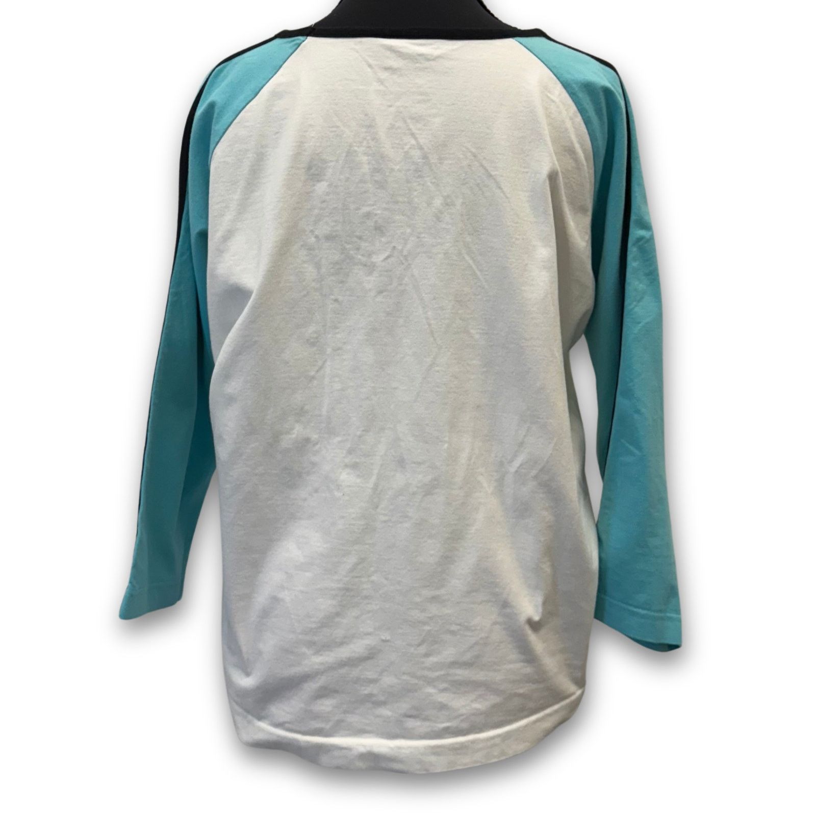 Bolle Vintage Half Sleeve V-Neck Baseball Tee | Women's XL | Bolle Size XL / US 12-14 / IT 48-50 - 2 Thumbnail