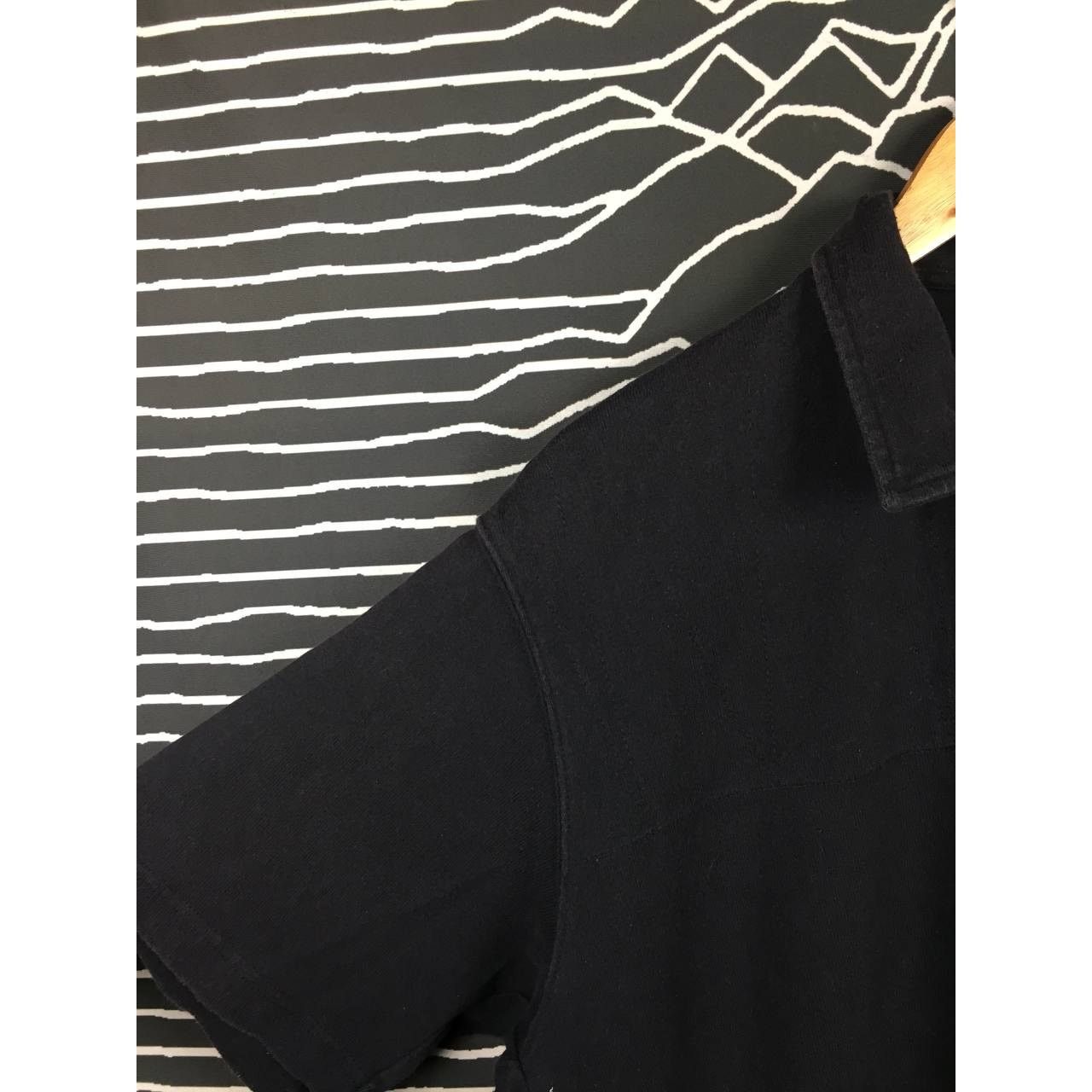 Engineered Garments × Uniqlo Engineered Garments x Uniqlo Solid Black Collar Polo Tee Size US XL / EU 56 / 4 - 7 Thumbnail