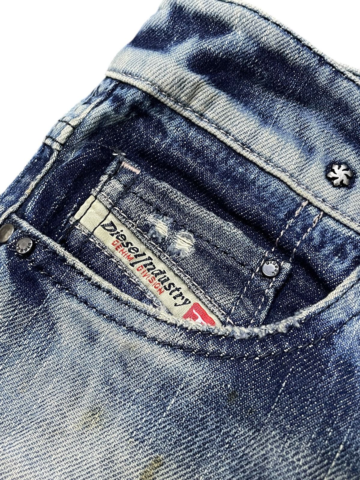 Diesel × Diesel Black Gold Diesel Enzyme Oil Wash Muddy Distressed Jeans Size US 28 / EU 44 - 12 Thumbnail