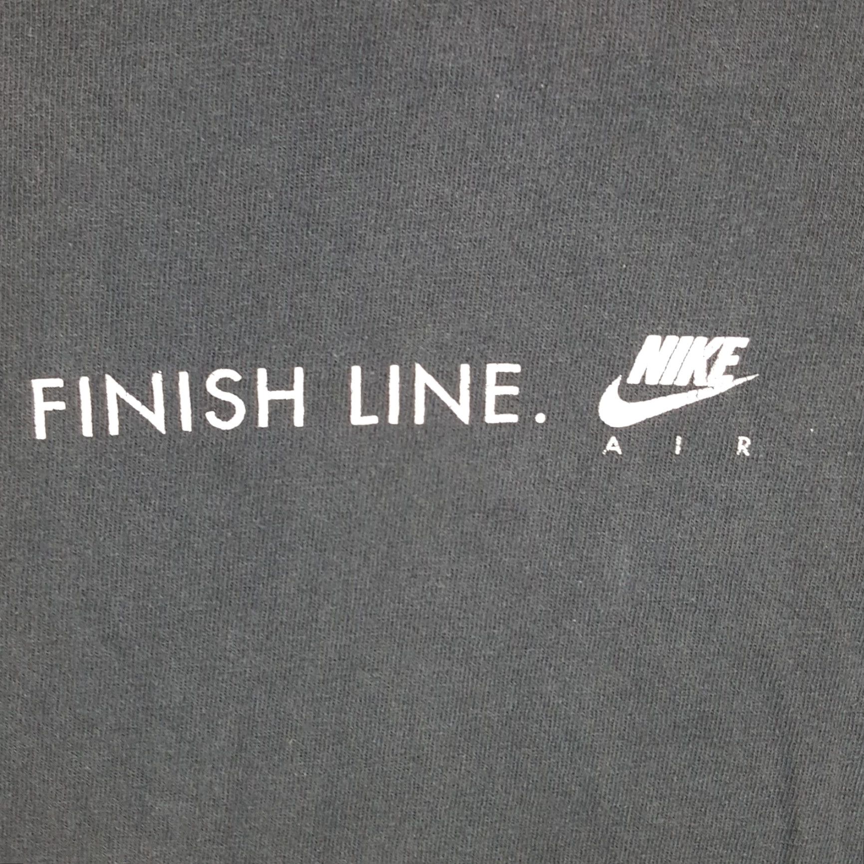 Nike VINTAGE Nike Swoosh Distressed T-Shirt Men's Large Black Y2K Grunge 90s Athletic Size US L / EU 52-54 / 3 - 5 Thumbnail