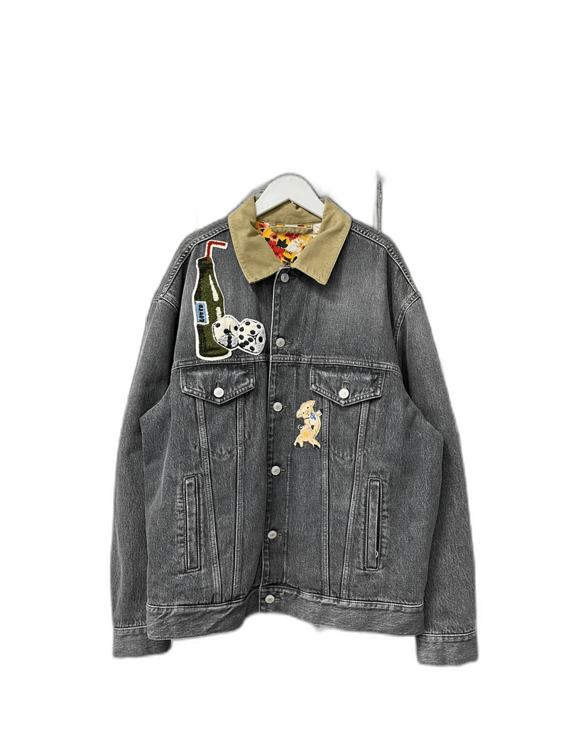 Gucci Denim Jacket with Unique Embroidery