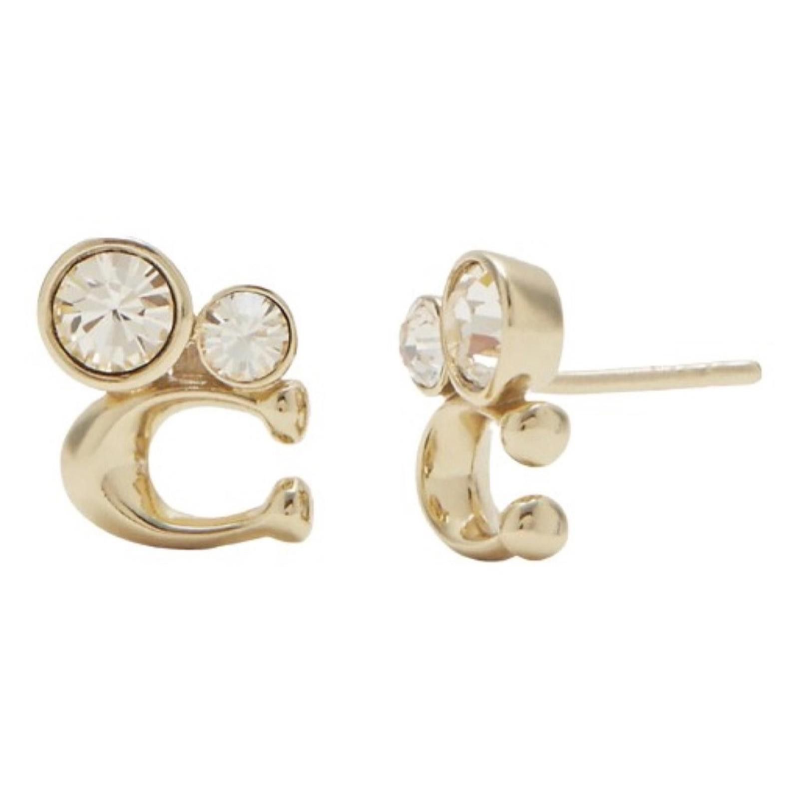Chic Coach Crystal Earrings
