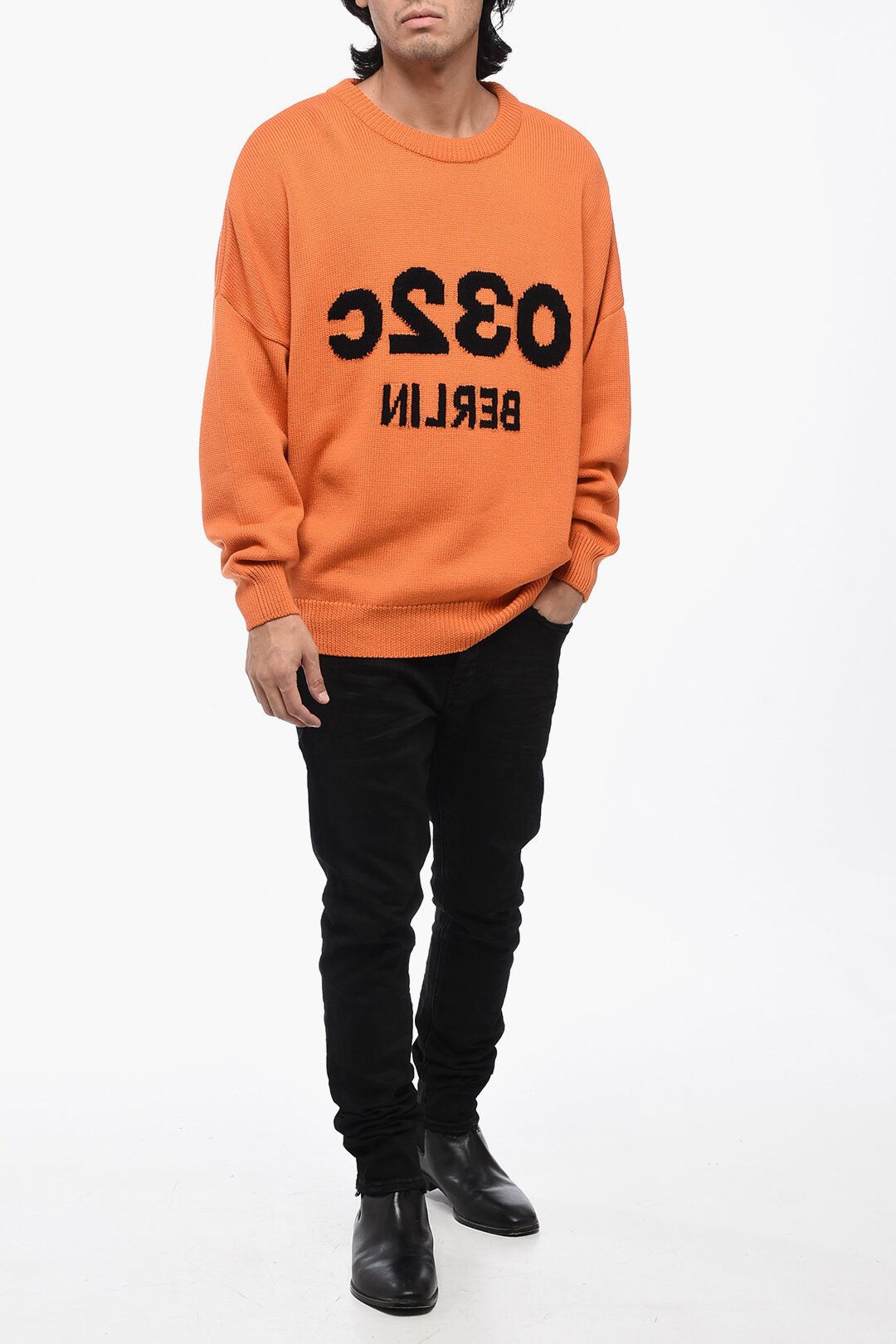 032c og1mm0325 Crewneck Sweater in Orange Size US L / EU 52-54 / 3 - 4 Thumbnail