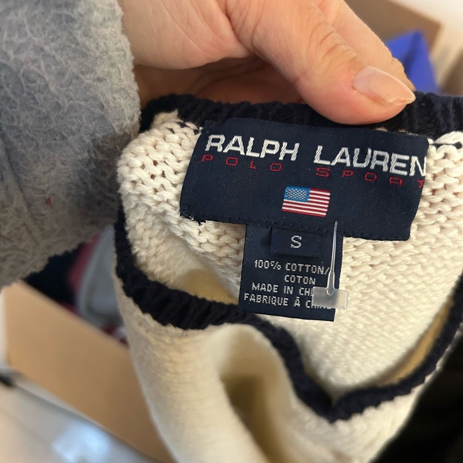 Polo Ralph Lauren Ralph Lauren Polo Sport Vintage American Flag Sweater Vest Size S / US 4 / IT 40 - 3 Thumbnail