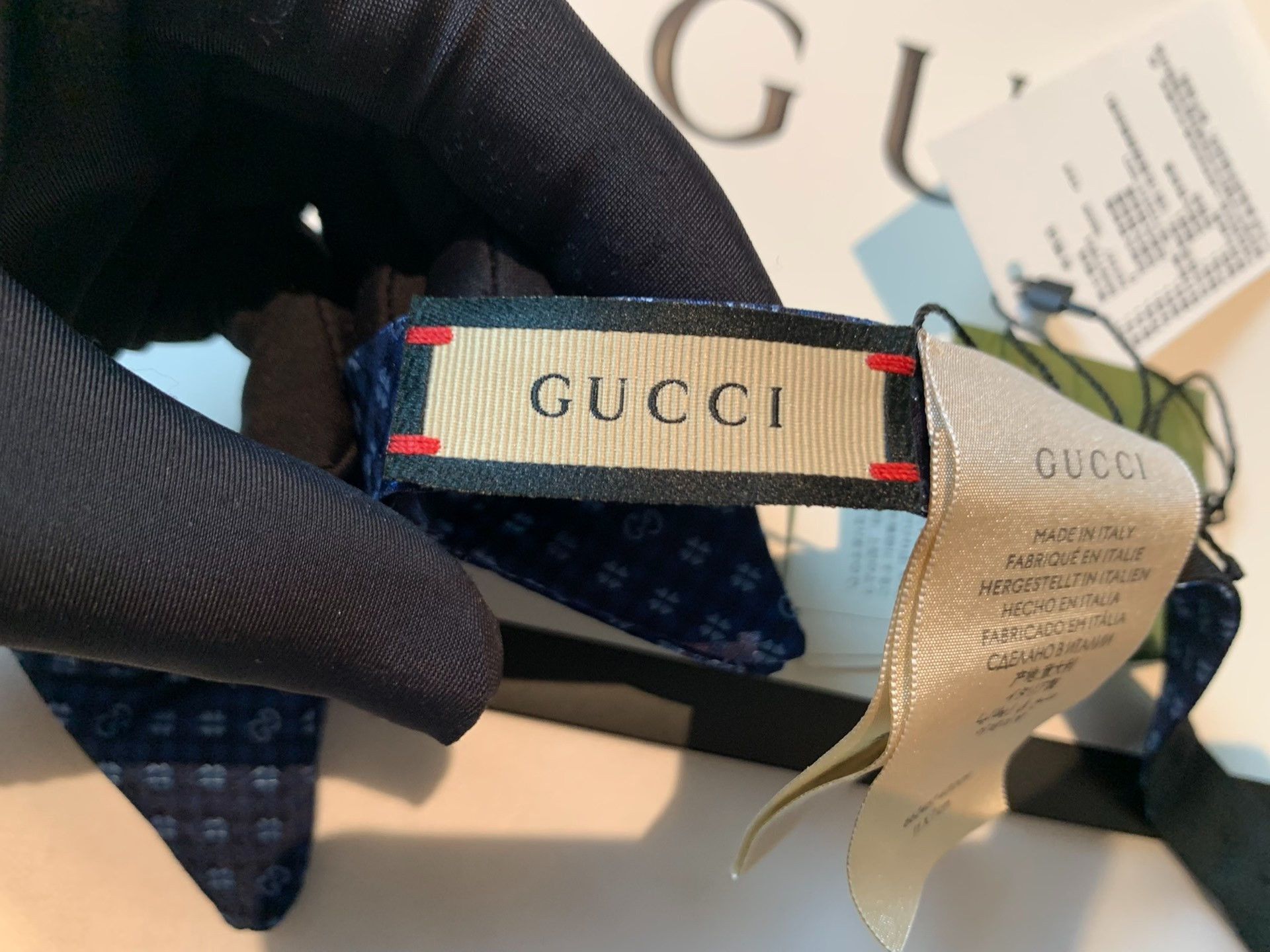 Gucci Gucci New Clover Full-Printed Bow Tie 2501-Nextarrow Size ONE SIZE - 4 Thumbnail
