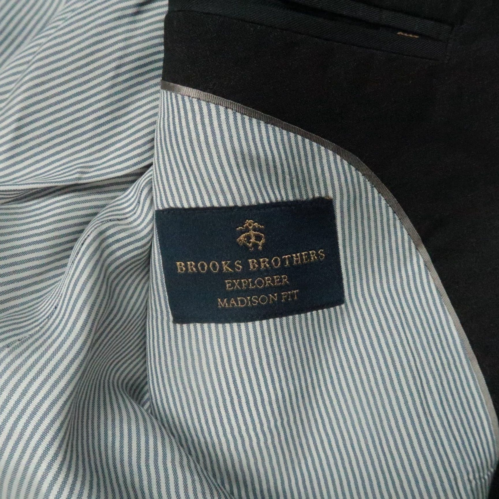 Brooks Brothers Brooks Brothers Blazer Mens 46L Gray Wool Sport Coat Notch Lapel Single-Breasted 2-Button Regular Fit Vintage No Size 46R - 3 Thumbnail