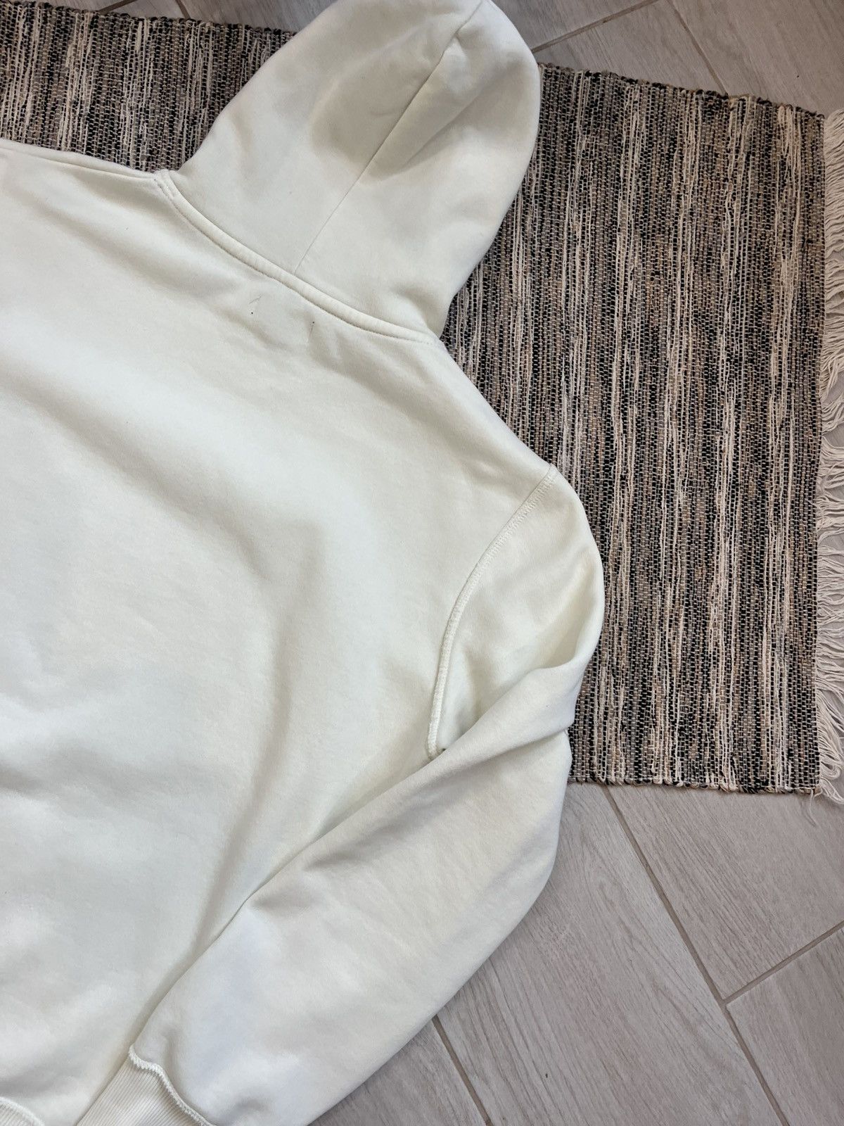 Fred Perry × Vintage Vintage Fred Perry Hoodie Fleece Big Logo Beige oversize Size US XXL / EU 58 / 5 - 15 Thumbnail