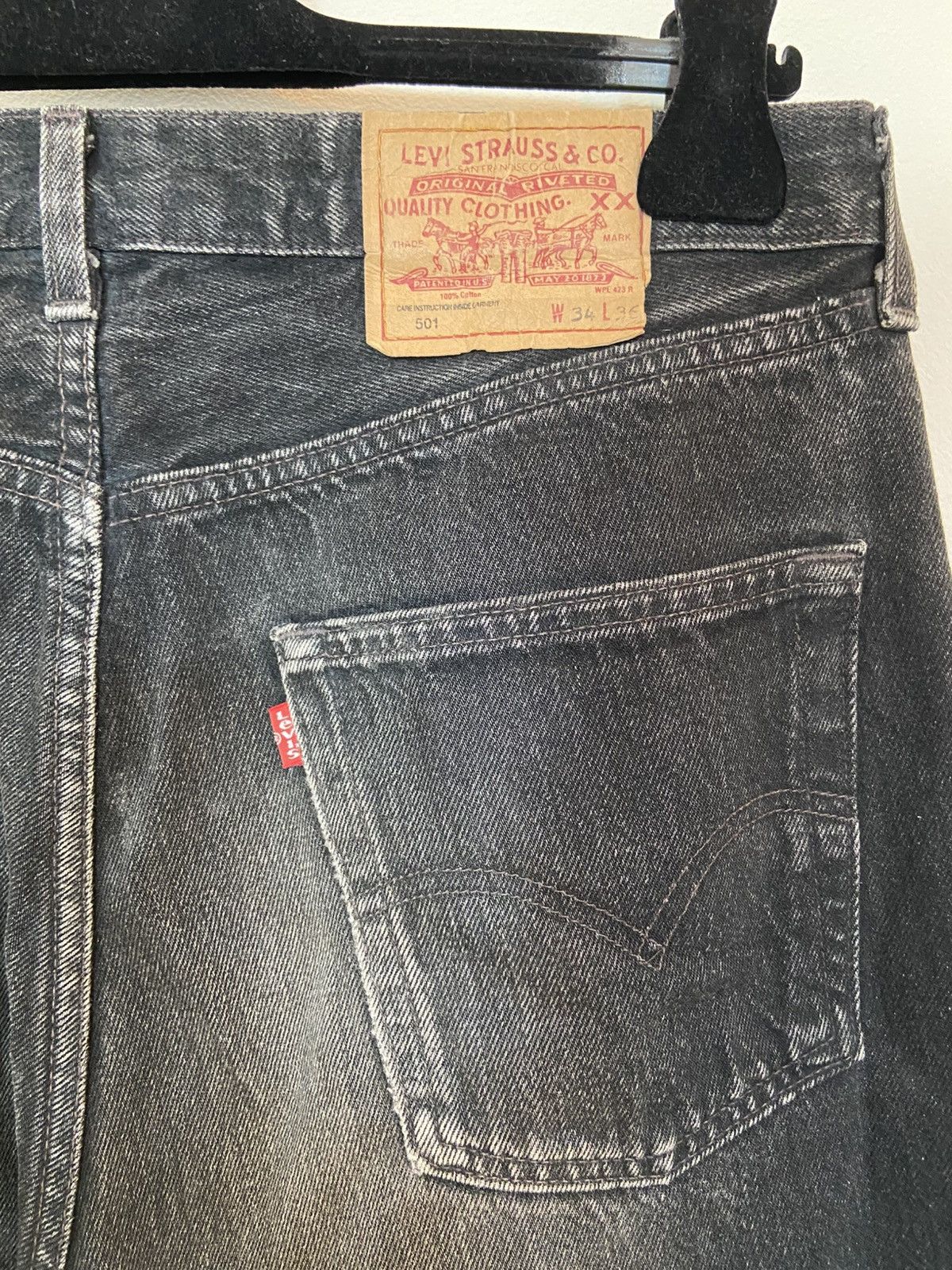 Levi's Levi’s 501 jeans in black denim Size US 32 / EU 48 - 7 Thumbnail