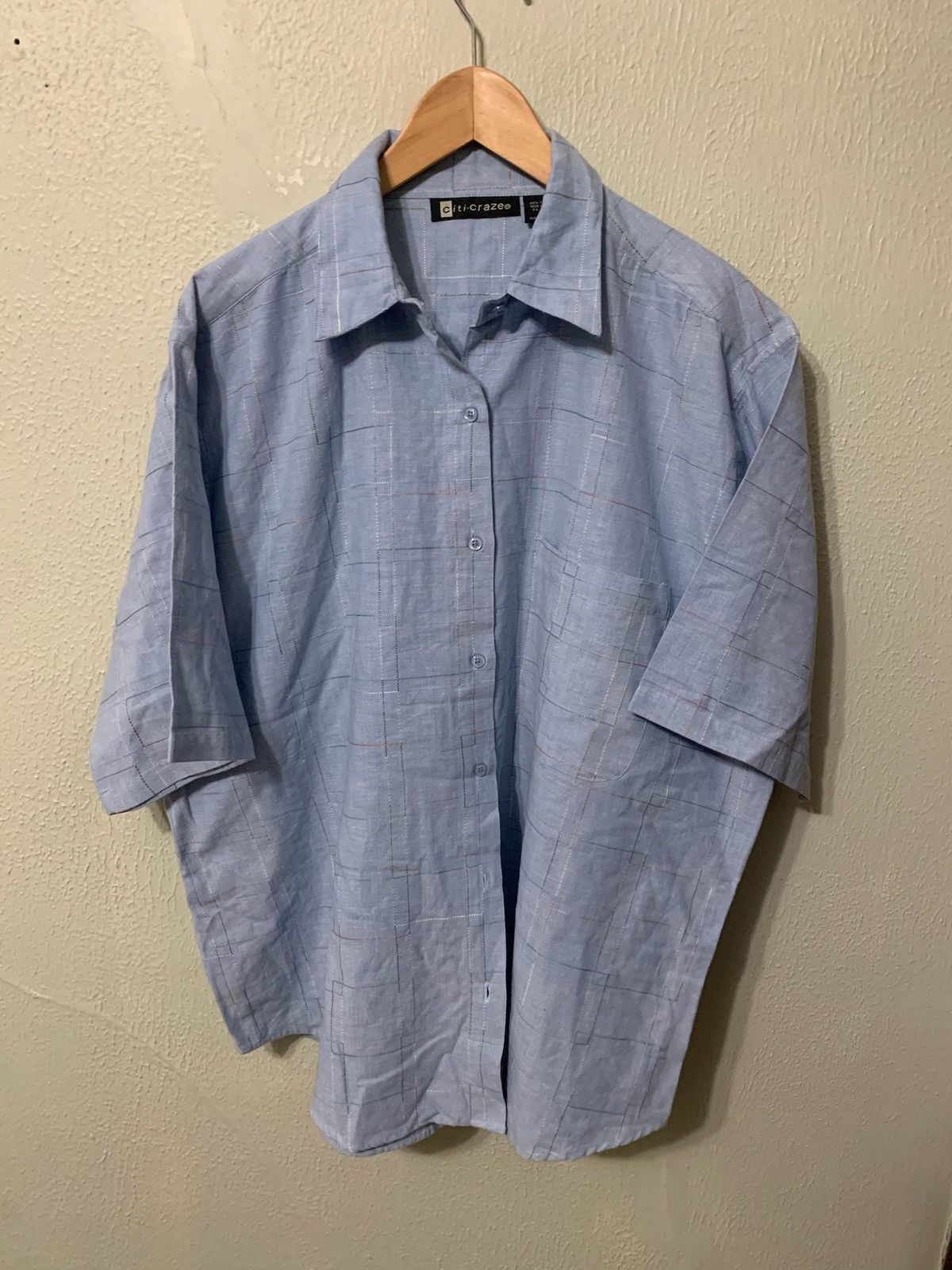 Vintage Vintage Pinstripe Club Check Shirt Size US XXL / EU 58 / 5 - 1 Thumbnail