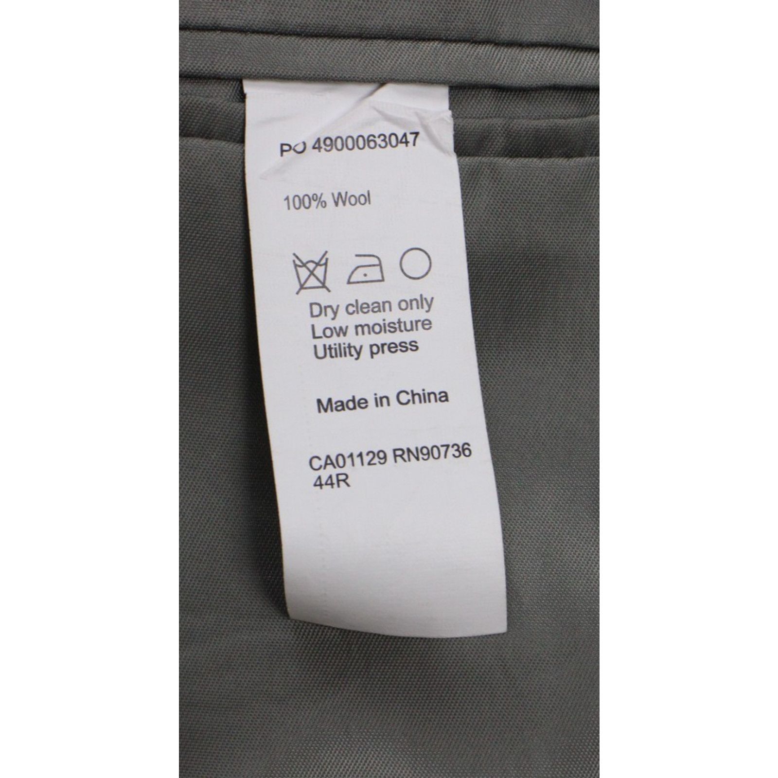 Calvin Klein Calvin Klein Blazer Mens 44R Plaid 2 Button Notch Lapel Wool Size 44R - 6 Thumbnail