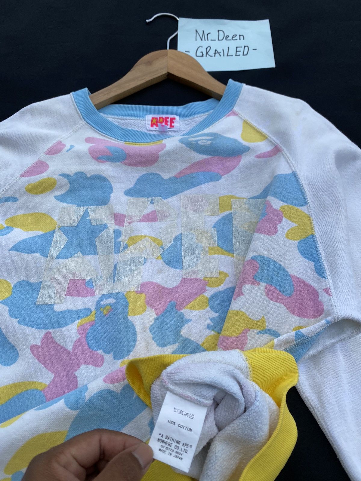 Bape Rare BAPE by Bathing Ape Camo Multicolor Sweater Size S / US 4 / IT 40 - 15 Thumbnail
