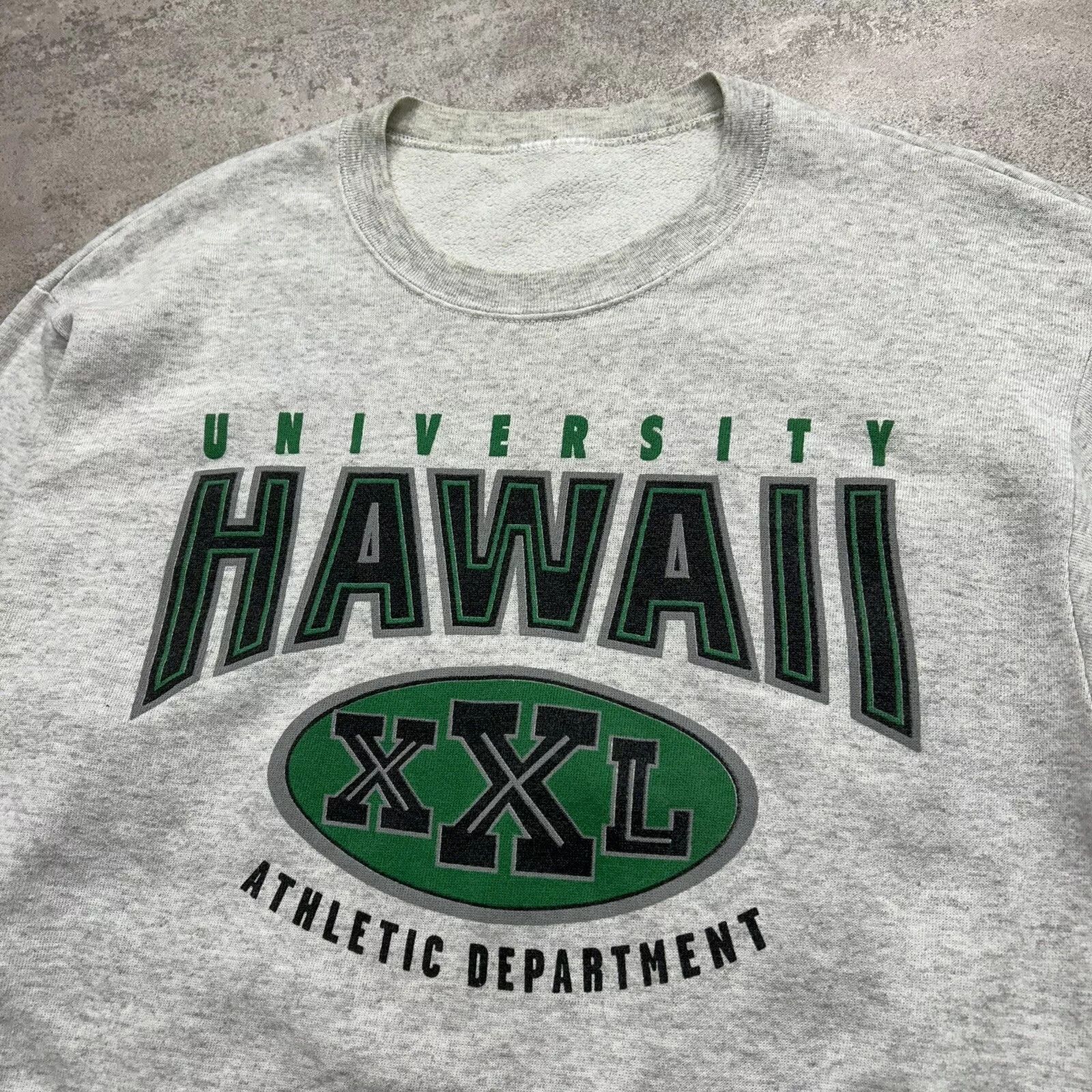 NCAA × Vintage HAWAII RAINBOW WARRIORS XXL LOGO SWEATSHIRT SIZE L GRAY Size US L / EU 52-54 / 3 - 2 Thumbnail