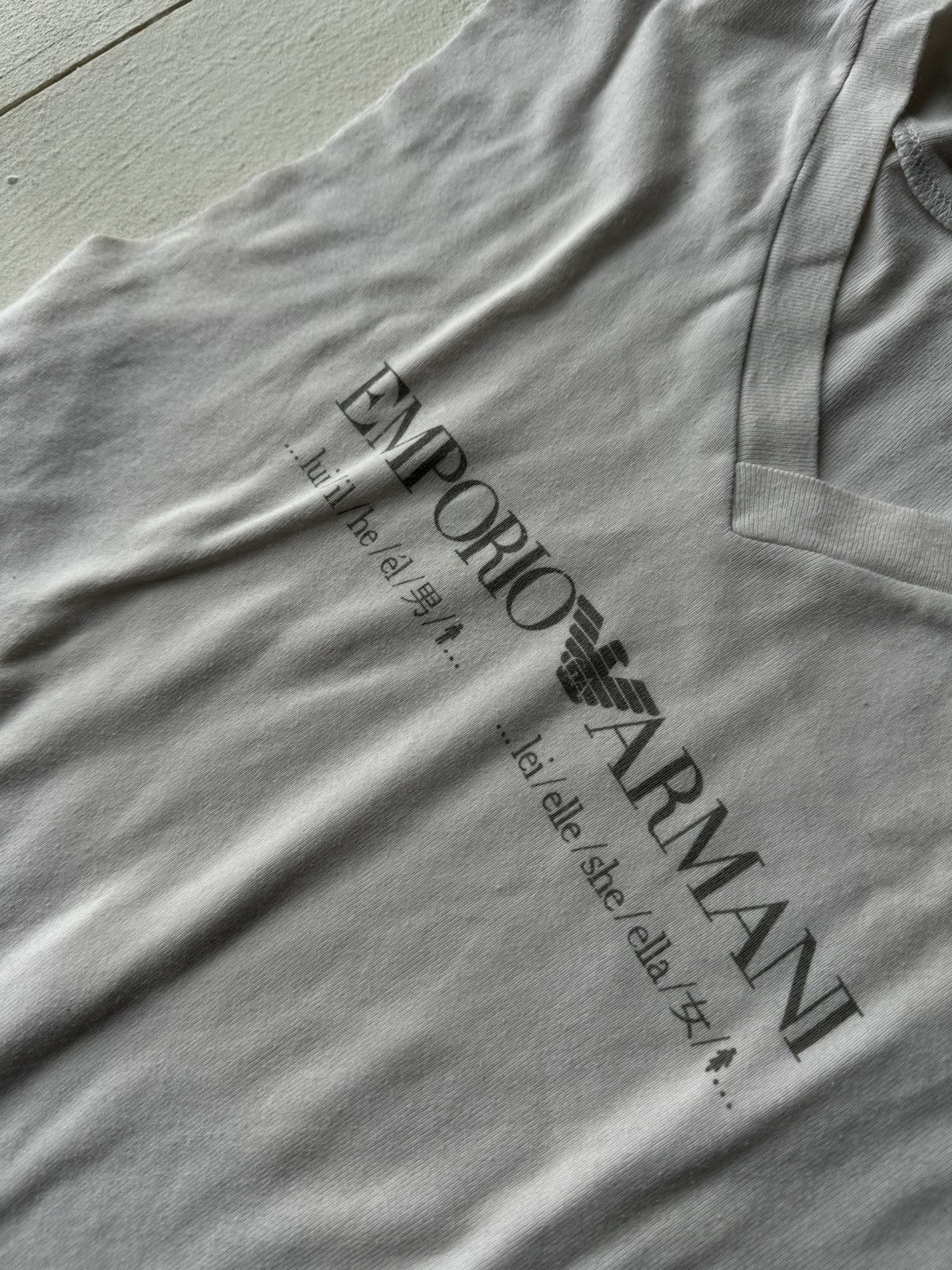 Armani 🚨VNTG Emporio Armani Jeans big monogram TANK TOP big logo Size US S / EU 44-46 / 1 - 5 Thumbnail