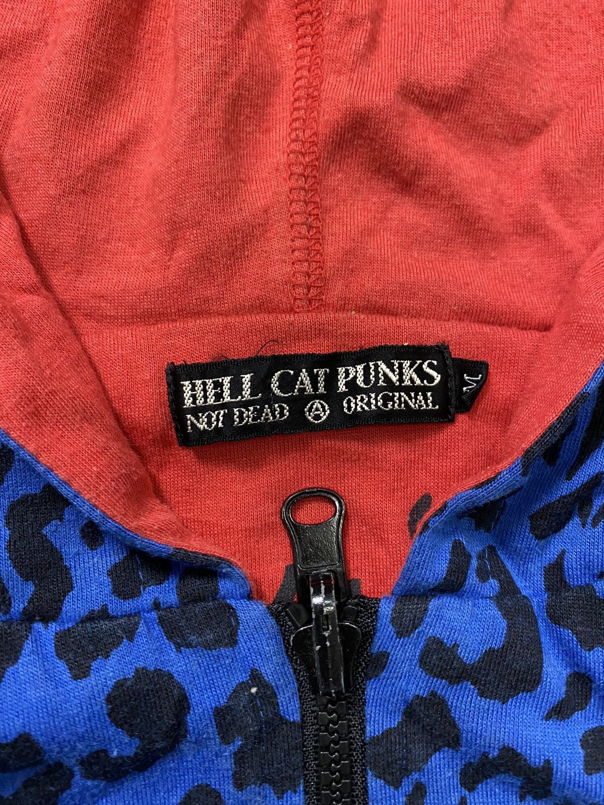 20471120 Hell cat punk blue leopard reversible hoodie Size M / US 6-8 / IT 42-44 - 14 Thumbnail