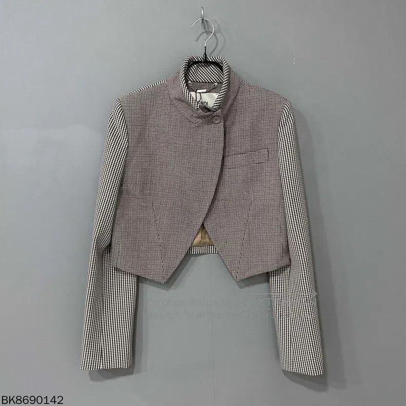 Fendi Fendi Houndstooth Straight Shoulder Jacket Size XS / US 0-2 / IT 36-38 - 1 Thumbnail