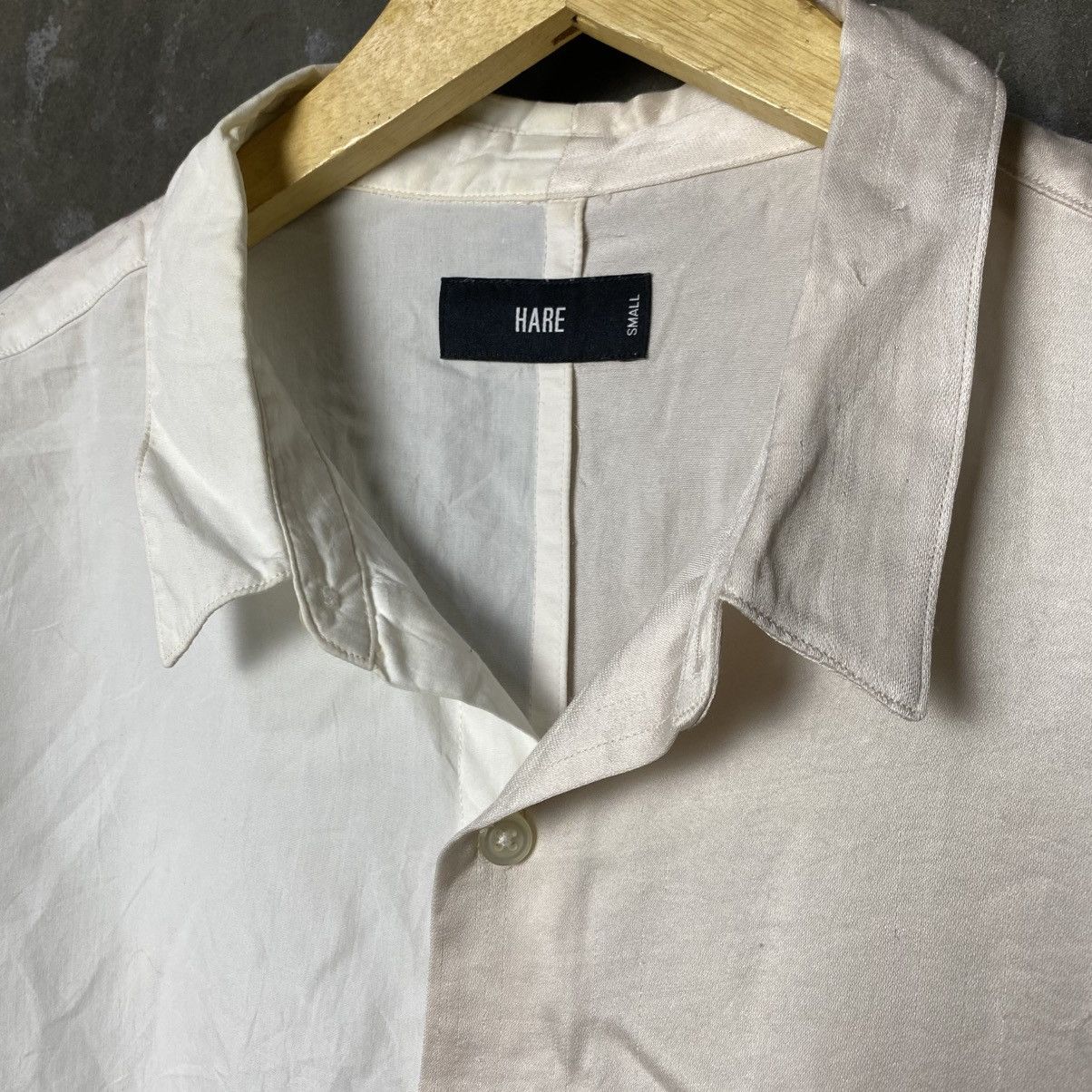Designer × HARE × Japanese Brand Hare unbalanced cut unique shirt Size US L / EU 52-54 / 3 - 4 Thumbnail