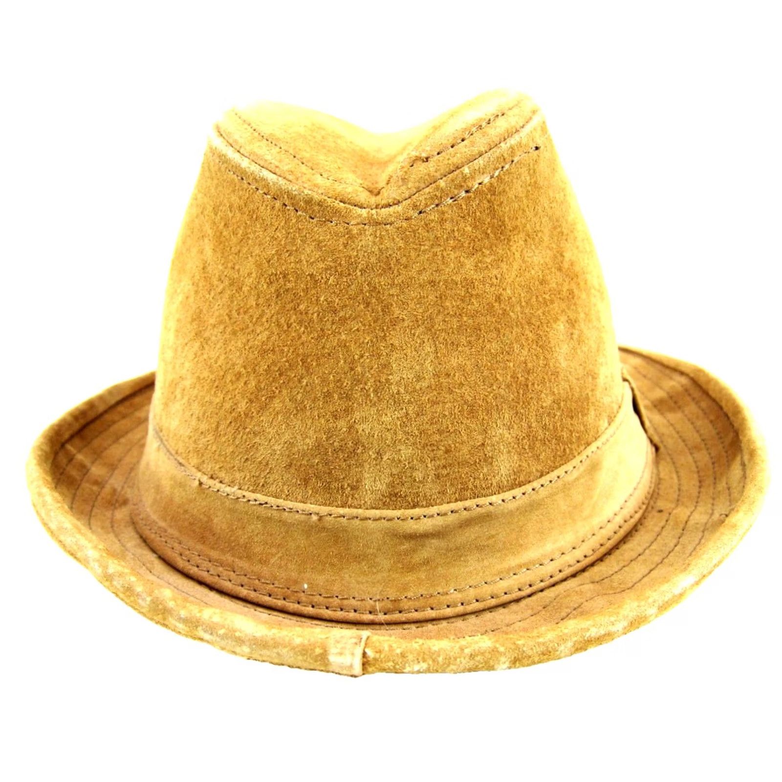 Goorin Bros. Goorin Brothers 1895 Leather Suede Tan Brown Fedora Hat Men M/L Size ONE SIZE - 2 Thumbnail