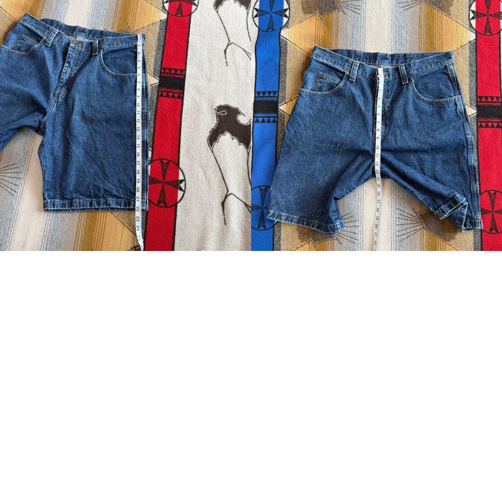 Wrangler VINTAGE Wrangler Denim Carpenter Short Jorts 36 Blue Men Regular Waist 36 Workwear 90s Y2K Grunge Skate Size US 36 / EU 52 - 8 Thumbnail