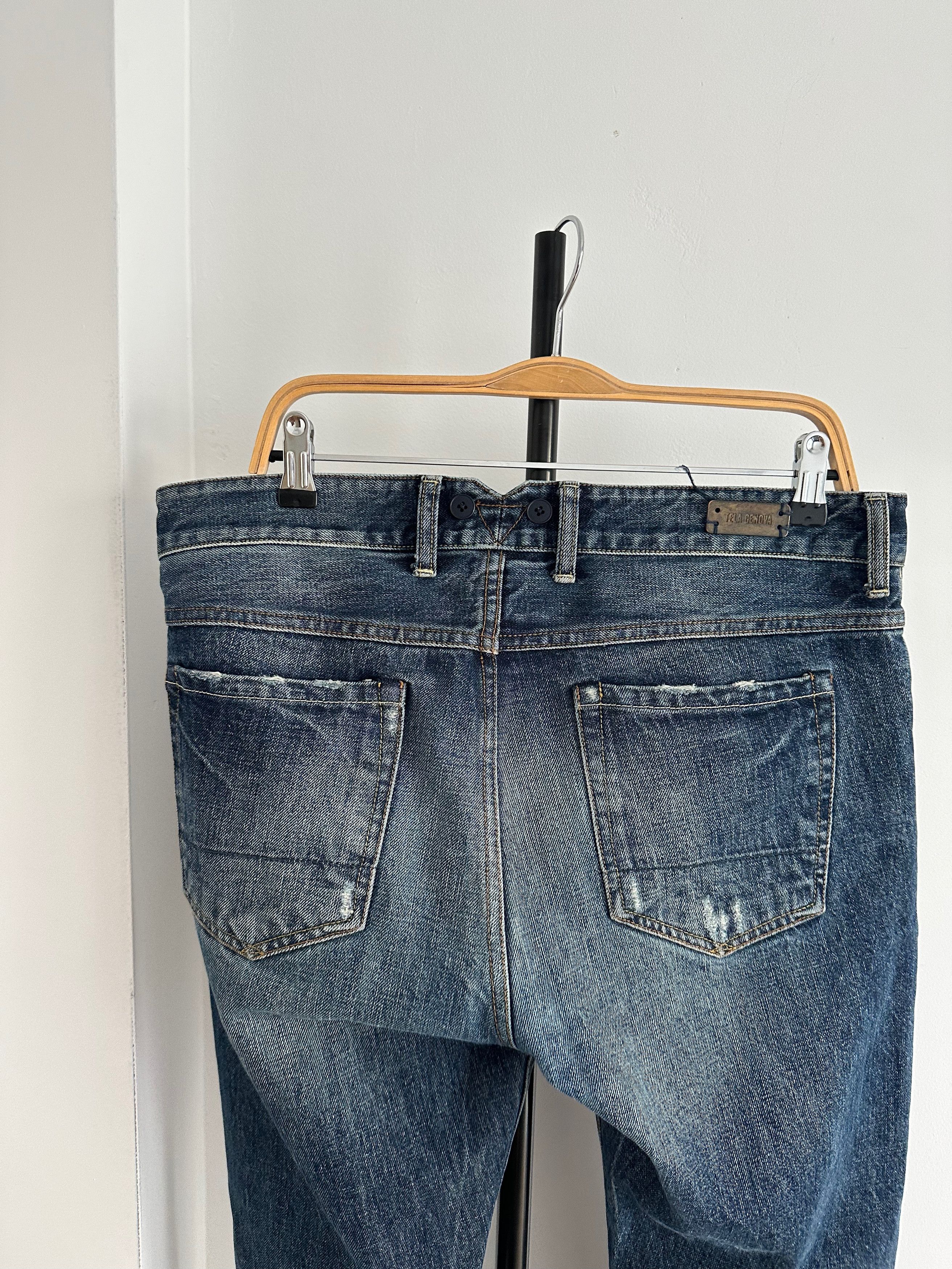 Other TELA GENOVA Selvedge Washed denim pants jeans Size US 35 - 10 Thumbnail