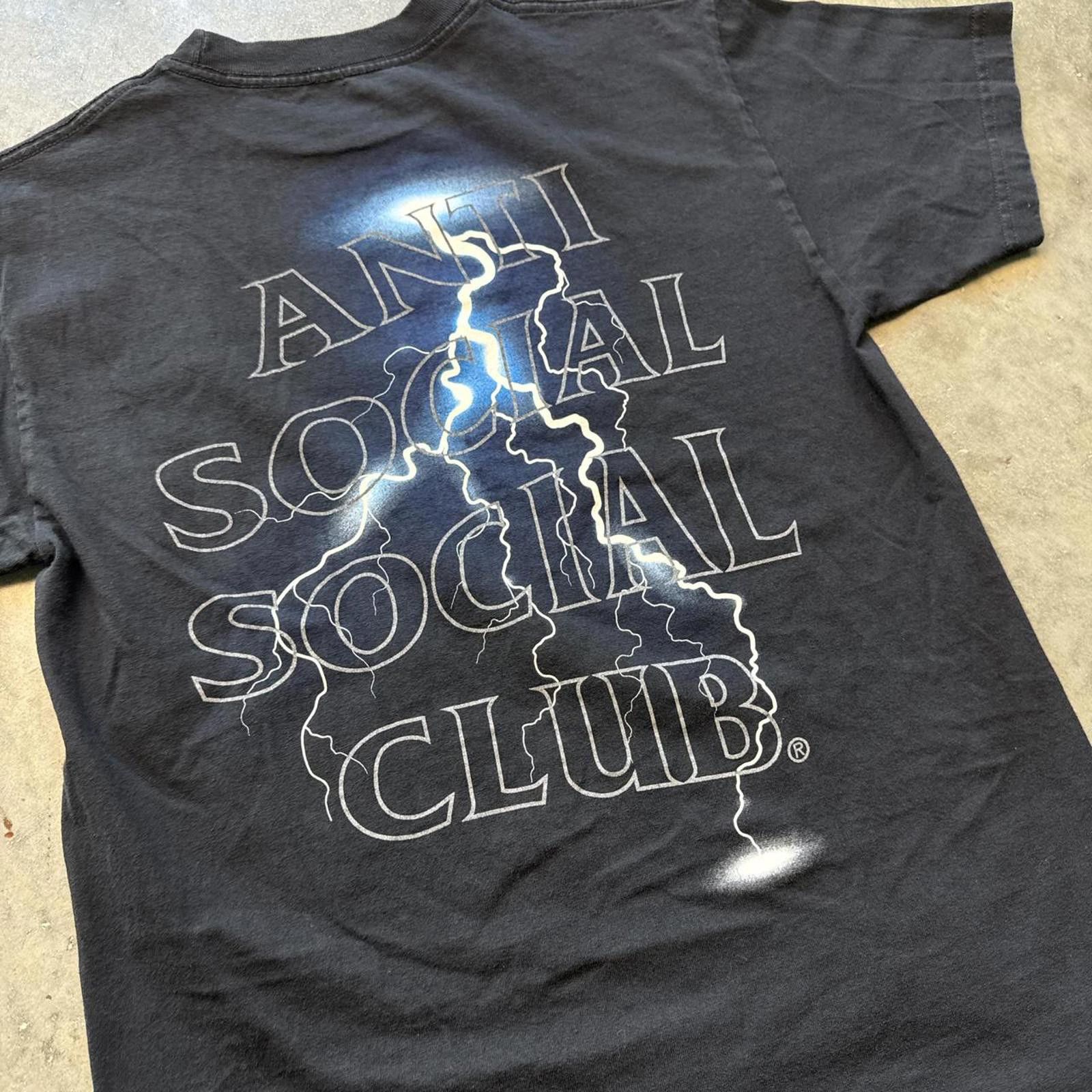 Anti Social Social Club Anti Social Social Club Blue Lightning Bolt Thunder T-Shirt Size US M / EU 48-50 / 2 - 4 Thumbnail