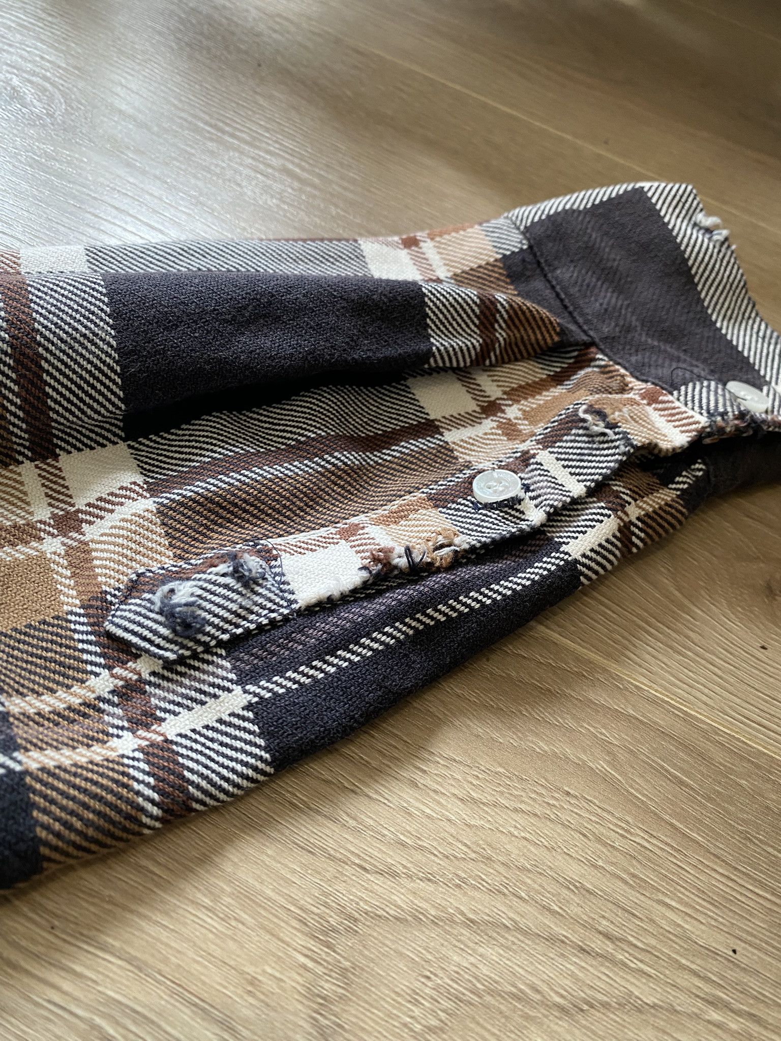 Kapital DISTRESSED VINTAGE WASH CHECK SHIRT Size US M / EU 48-50 / 2 - 18 Thumbnail